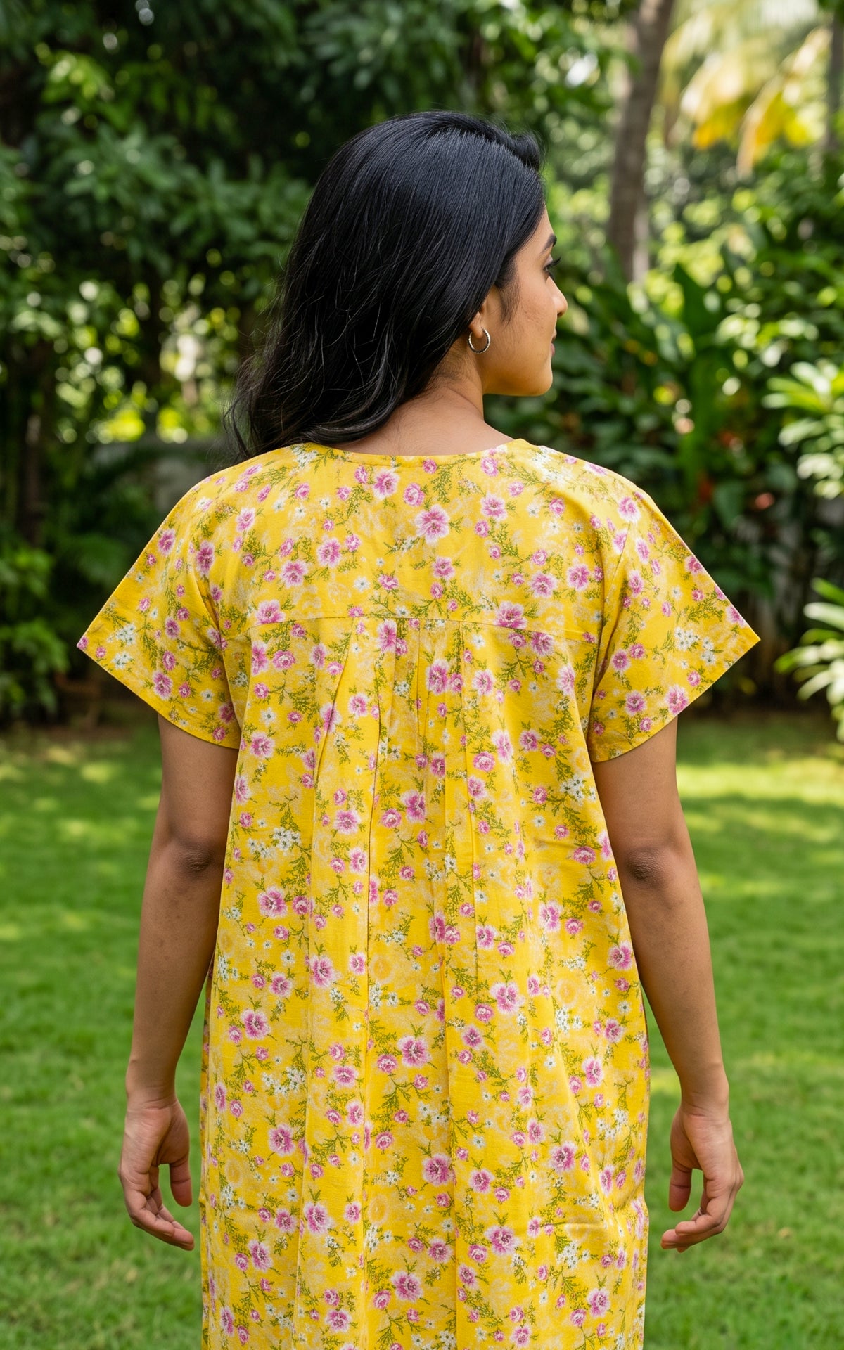 Cotton Straight Fit Nighty-165SS6B