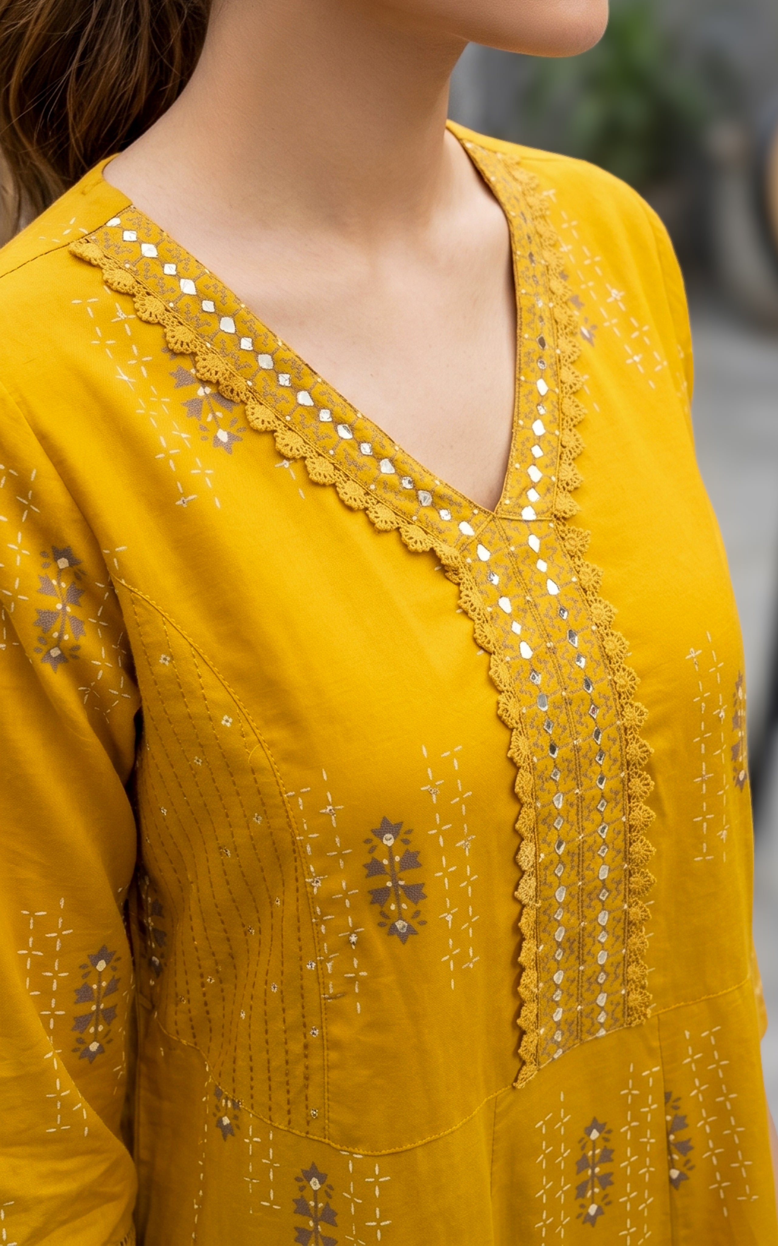 Sharmila Mustard (Kurti+Pant+Dupatta)