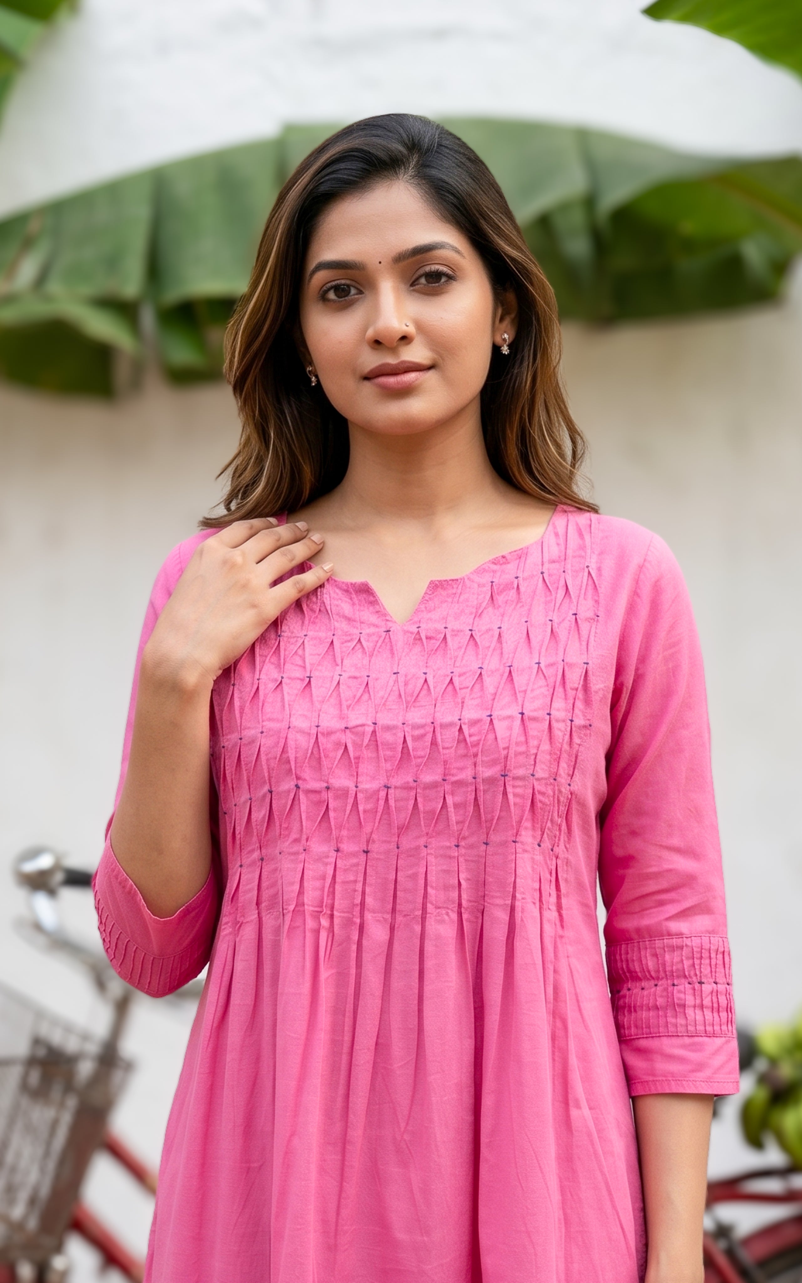 Janu Pink (Kurti+Pant)