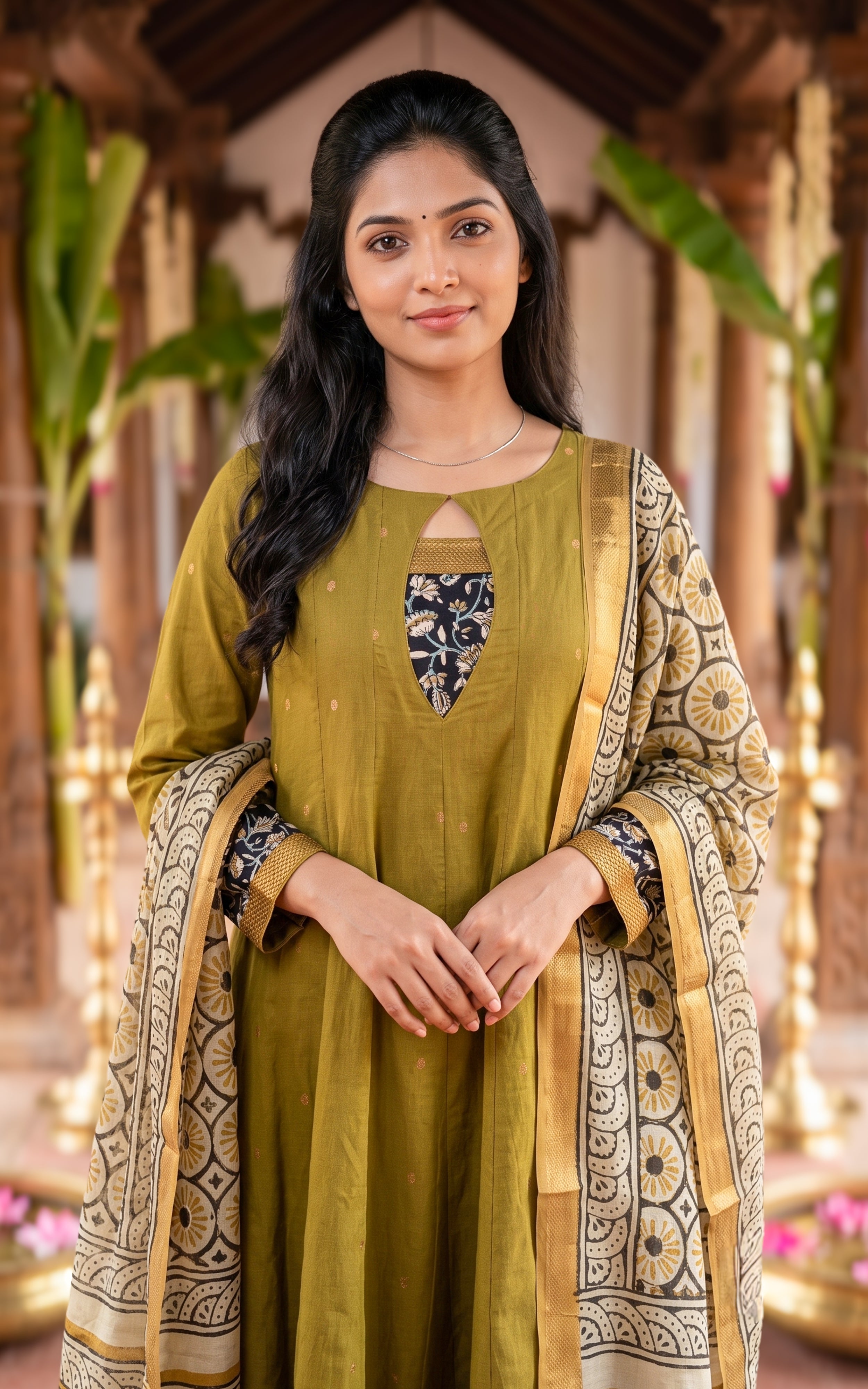 Aazhimathi (Kurti+Dupatta)