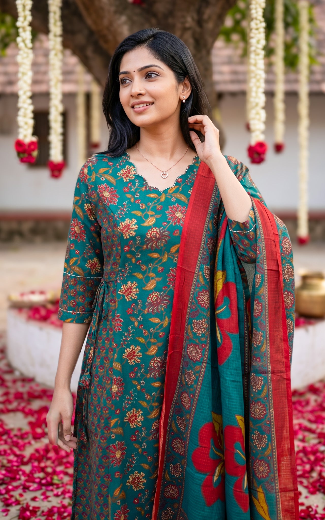 Anuradha C (Kurti+Pant+Dupatta)