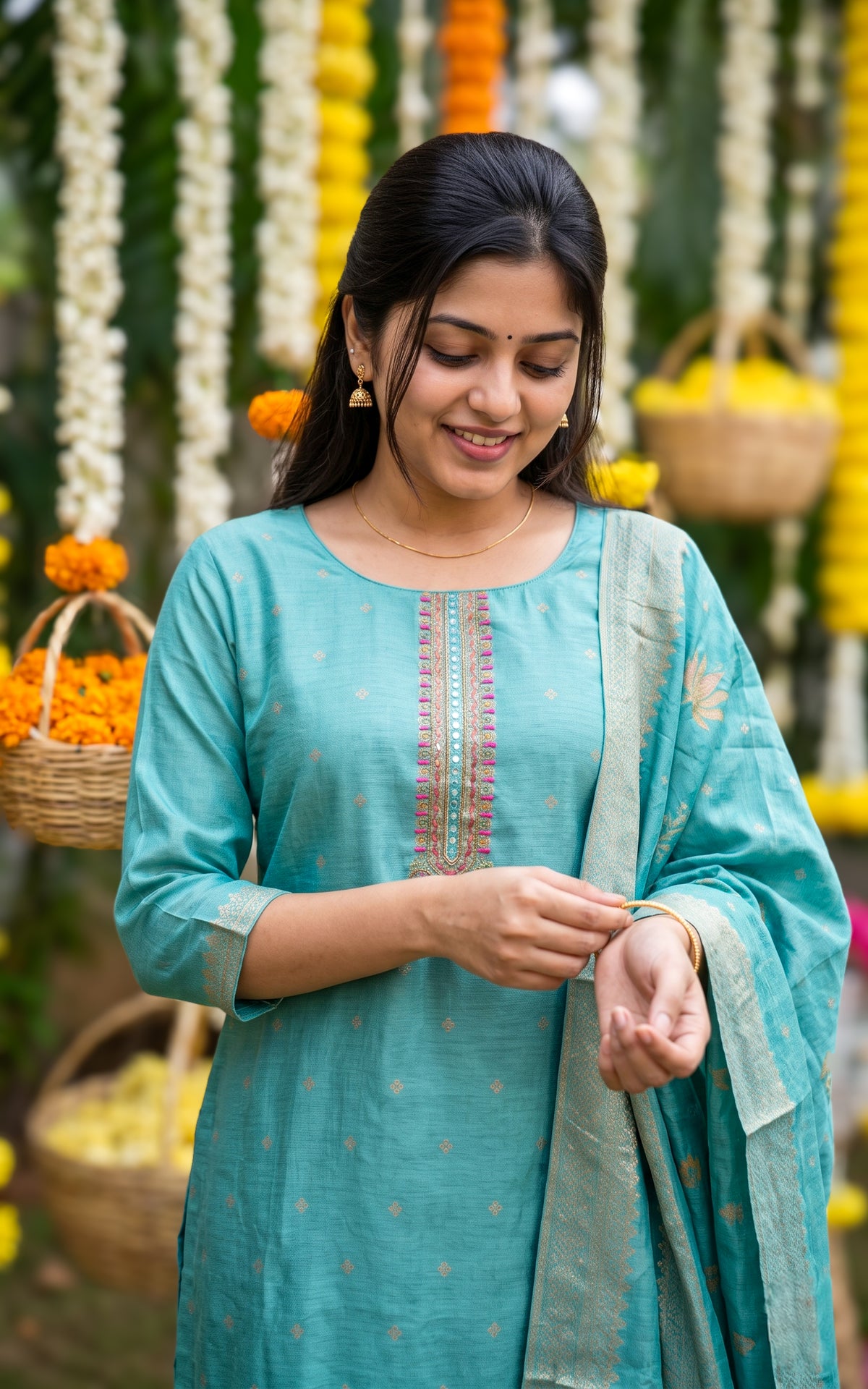 Samvitha (Kurti+Pant+Dupatta)