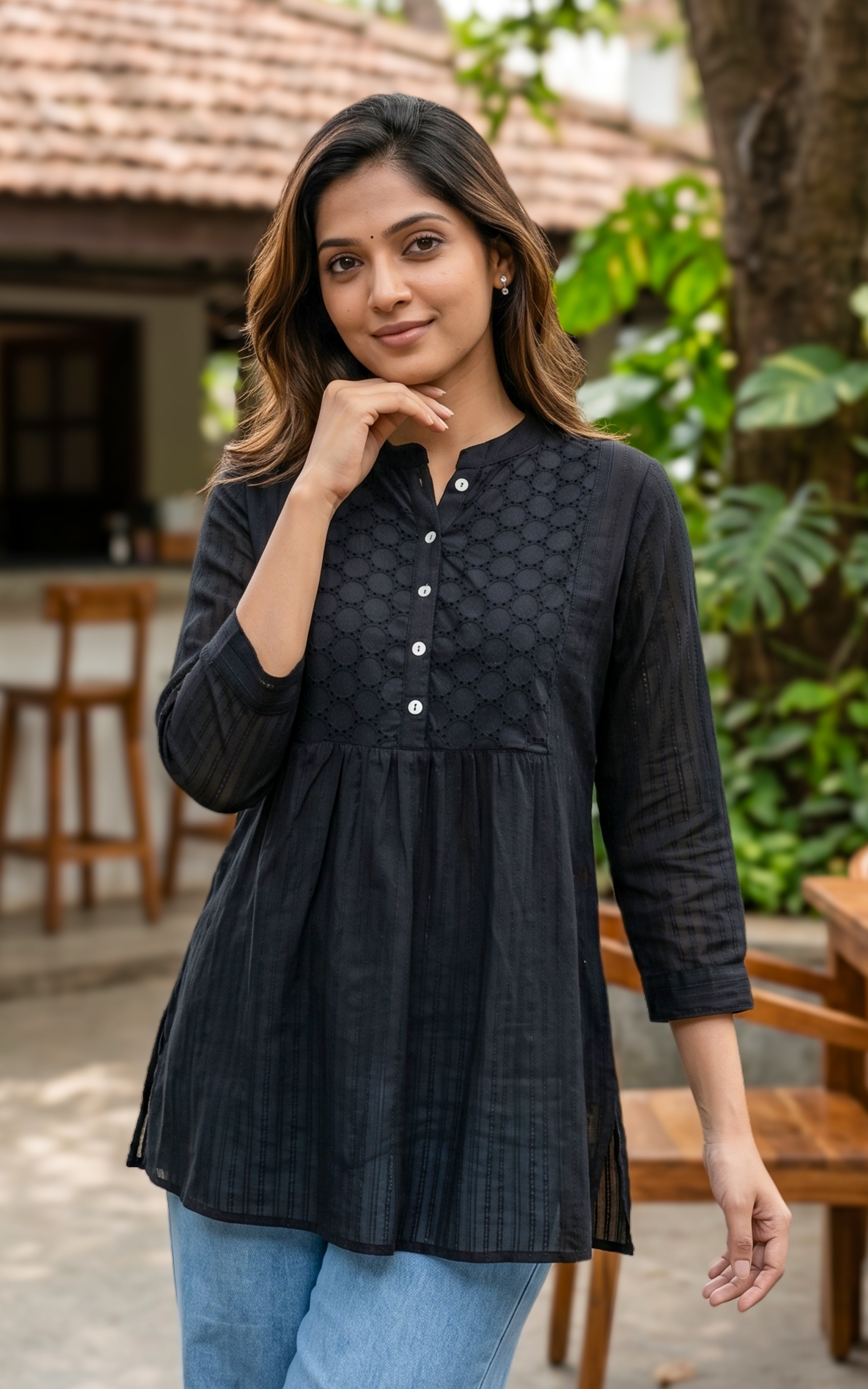 Casual wear mul mul cotton kurti