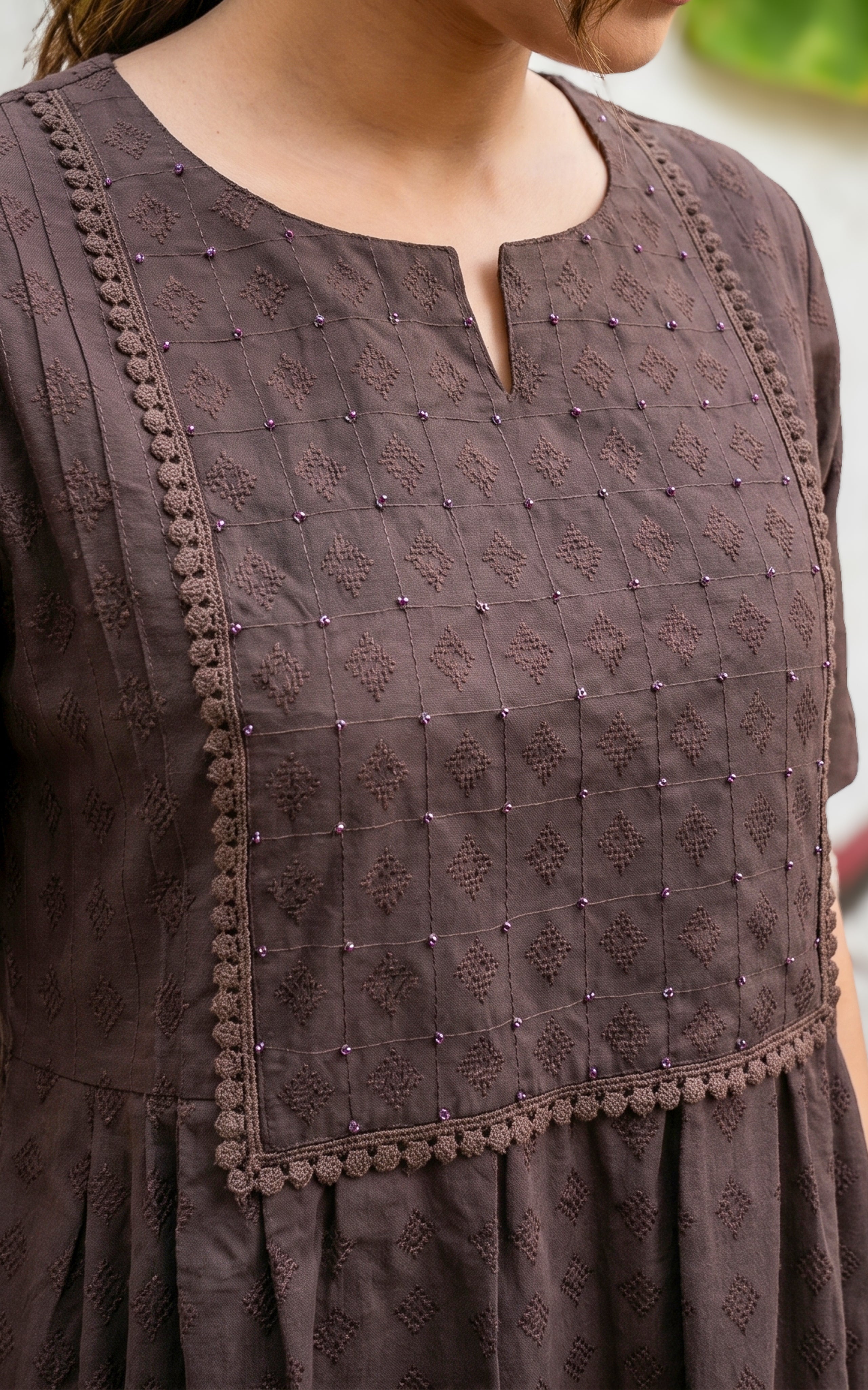 Maxi With Elegant Sequin Work Women