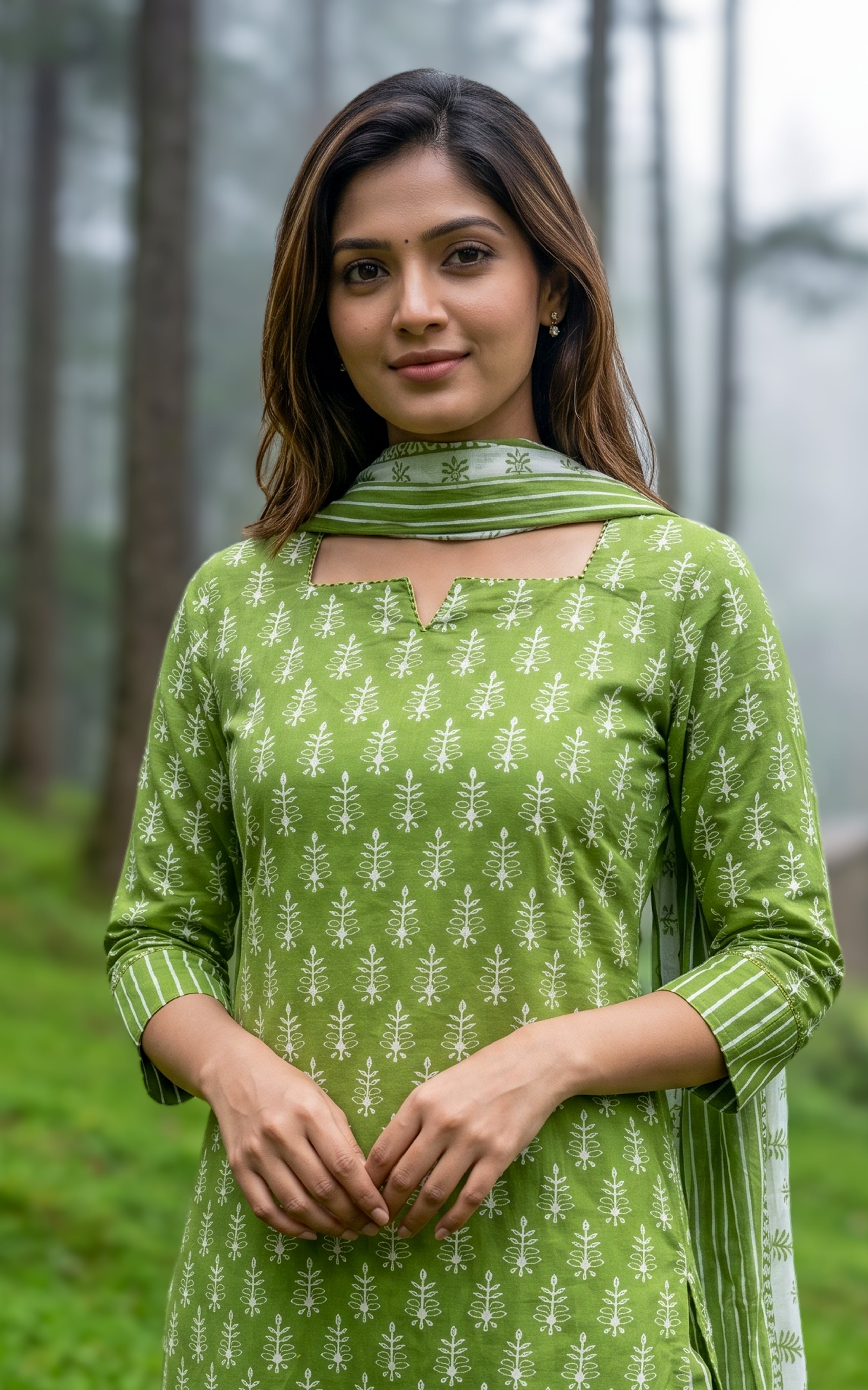 Breathable cotton summer kurti for women