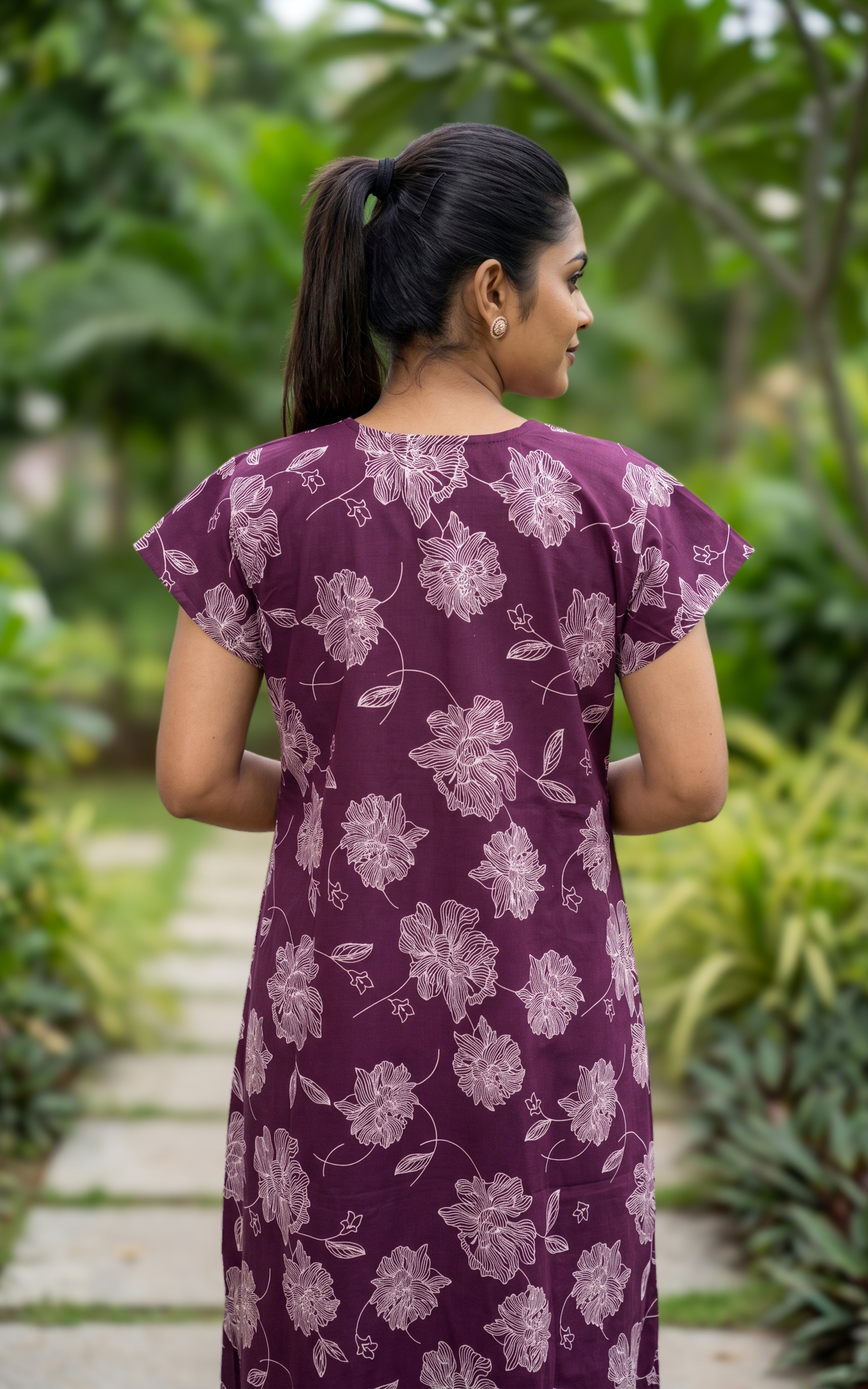 Cotton Straight Fit Nighty-160SS14