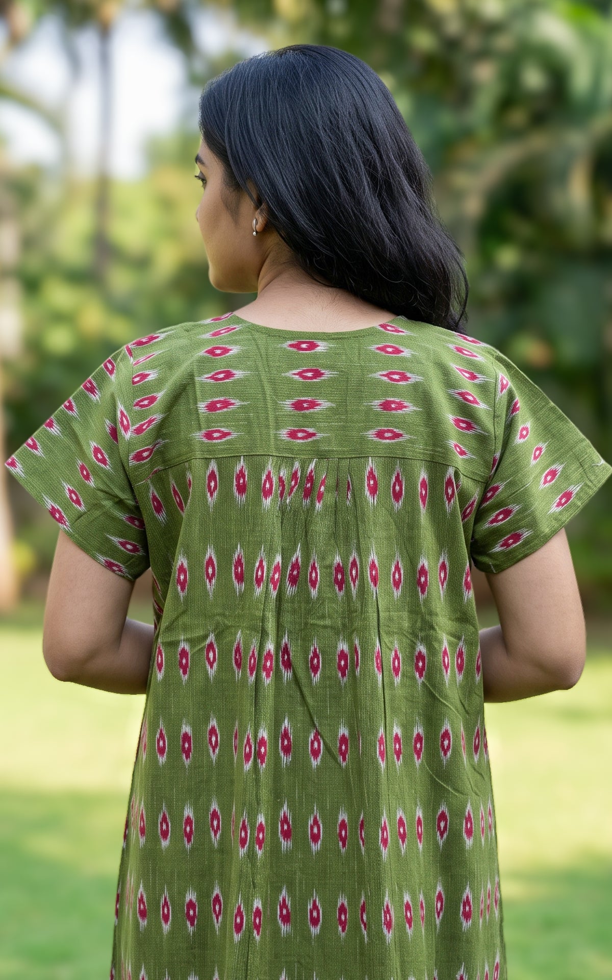 Cotton Straight Fit Nighty-166SS2A