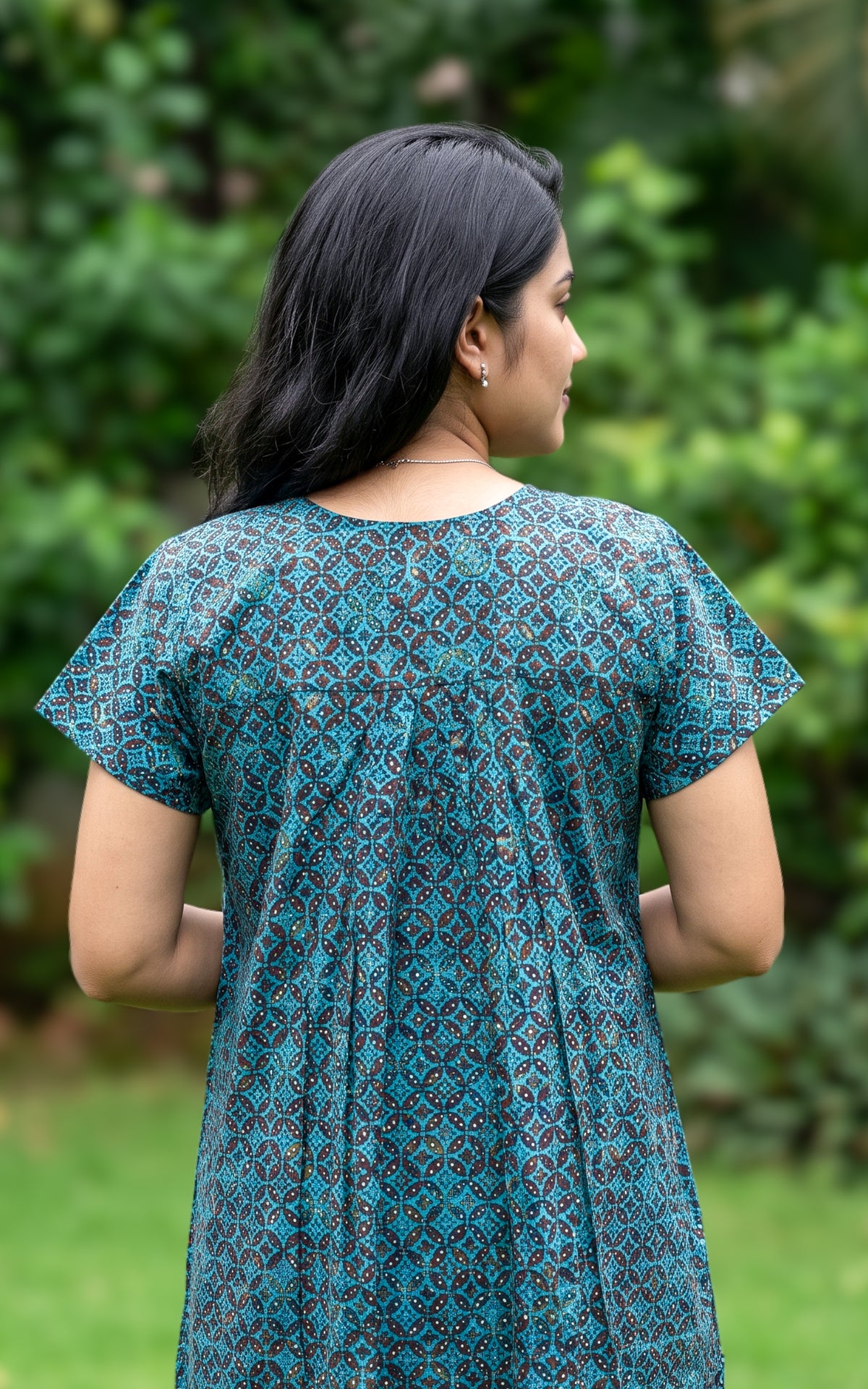 Cotton Straight Fit Nighty-166SS5A