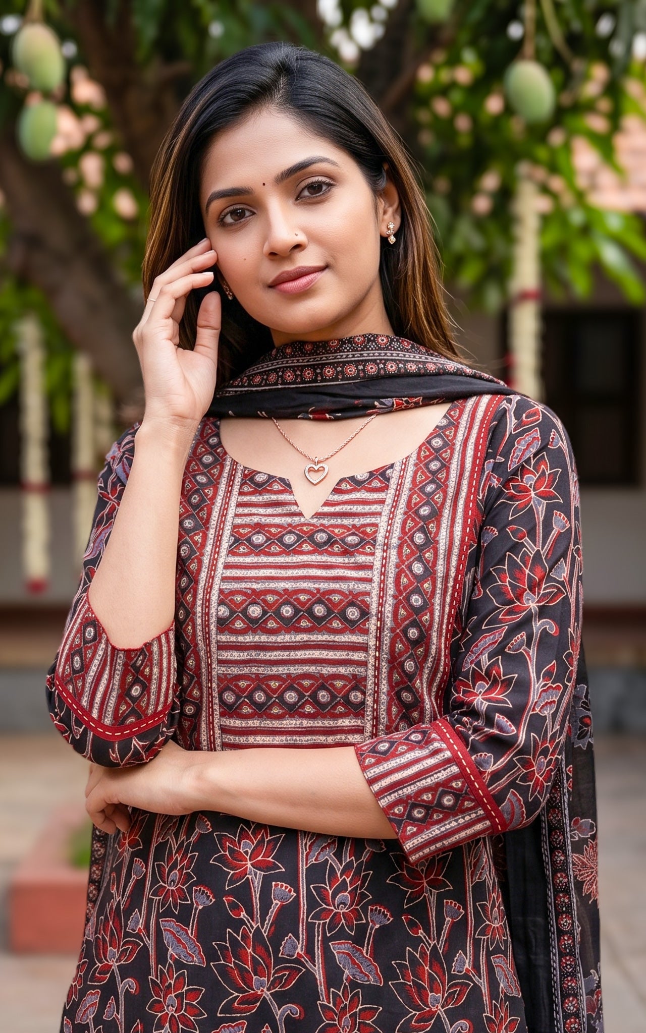 Ruthra Black (Kurti+Pant+Dupatta)