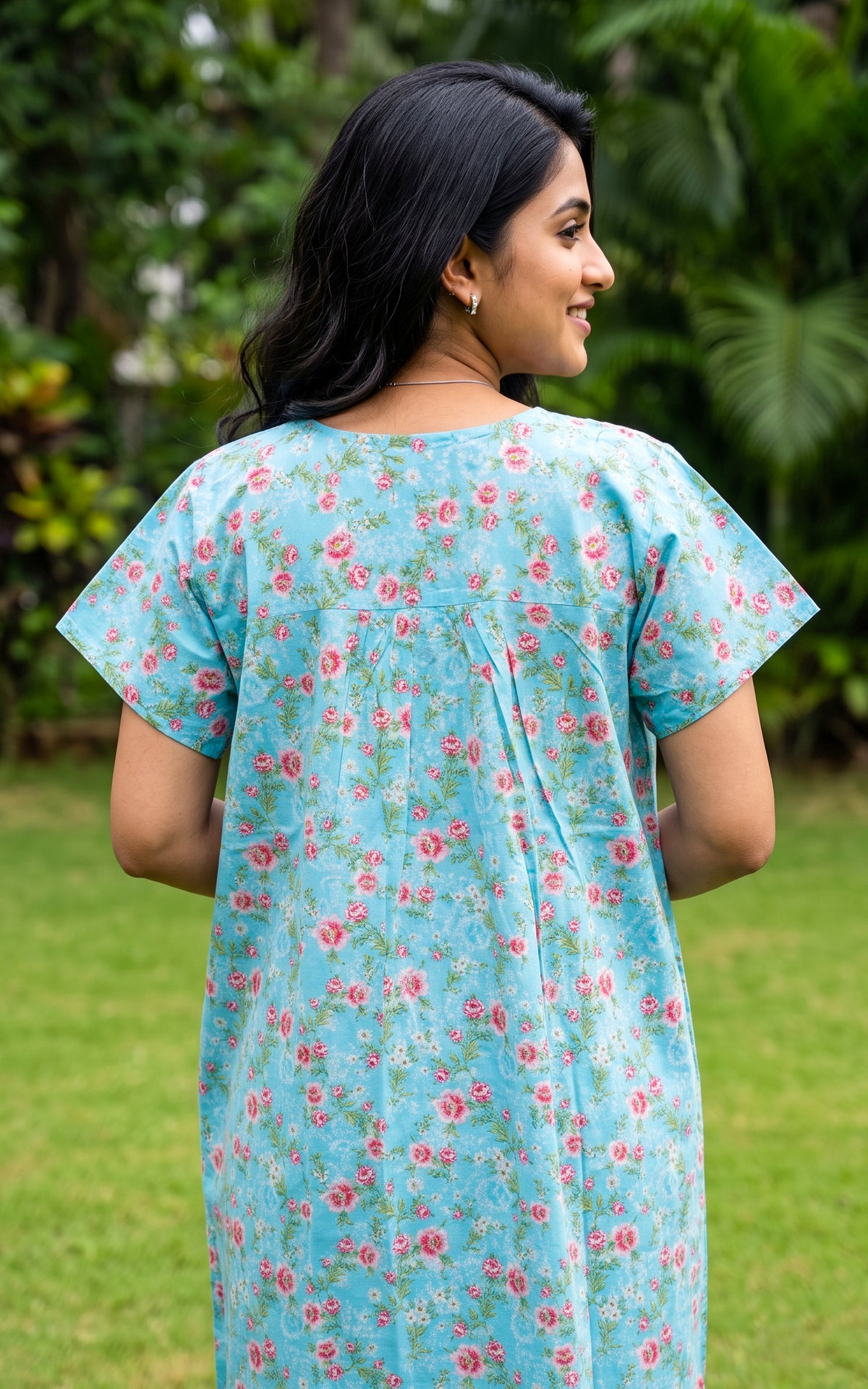 Cotton Straight Fit Nighty-165SS6A