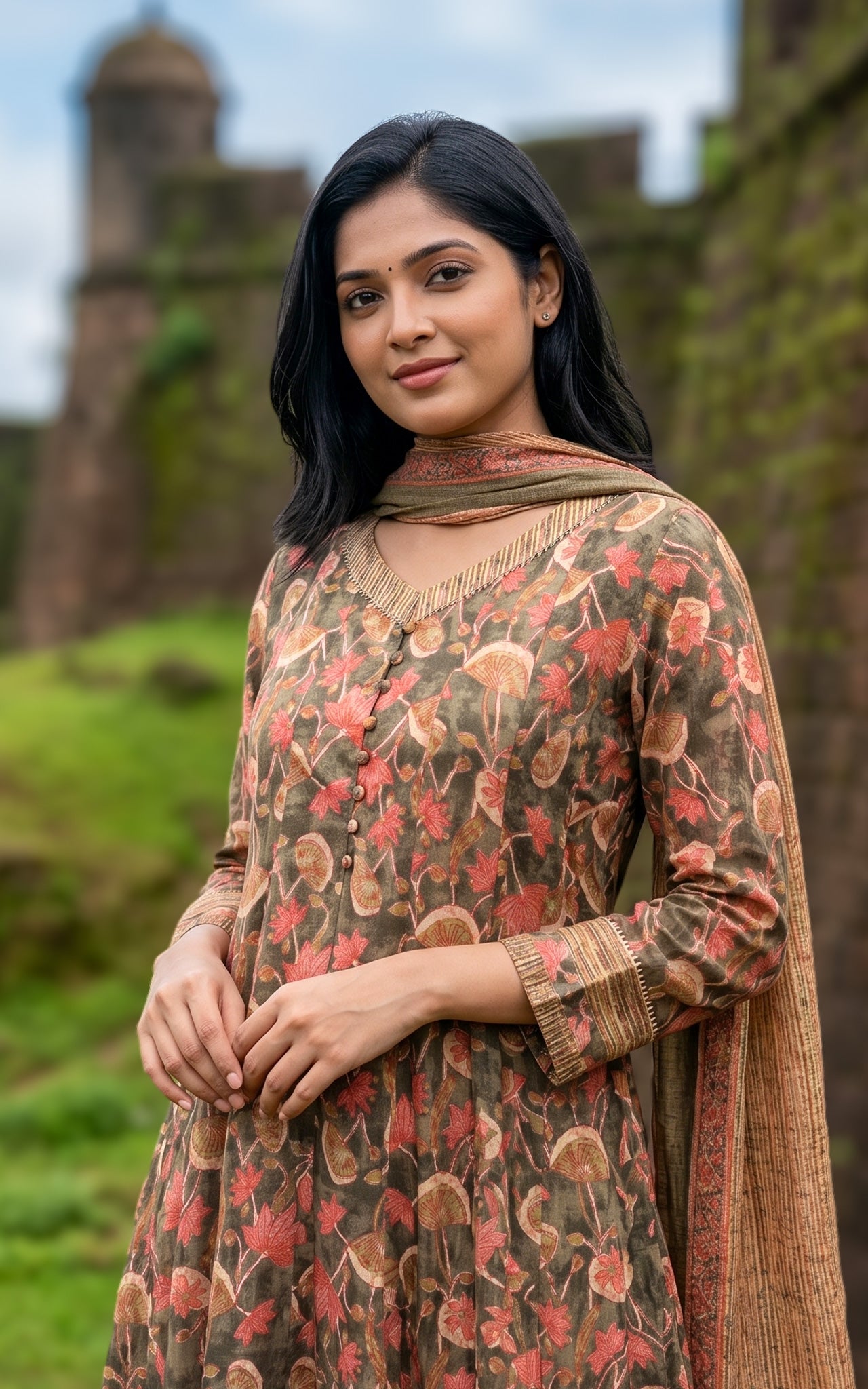 Riya A (Kurti+Dupatta)