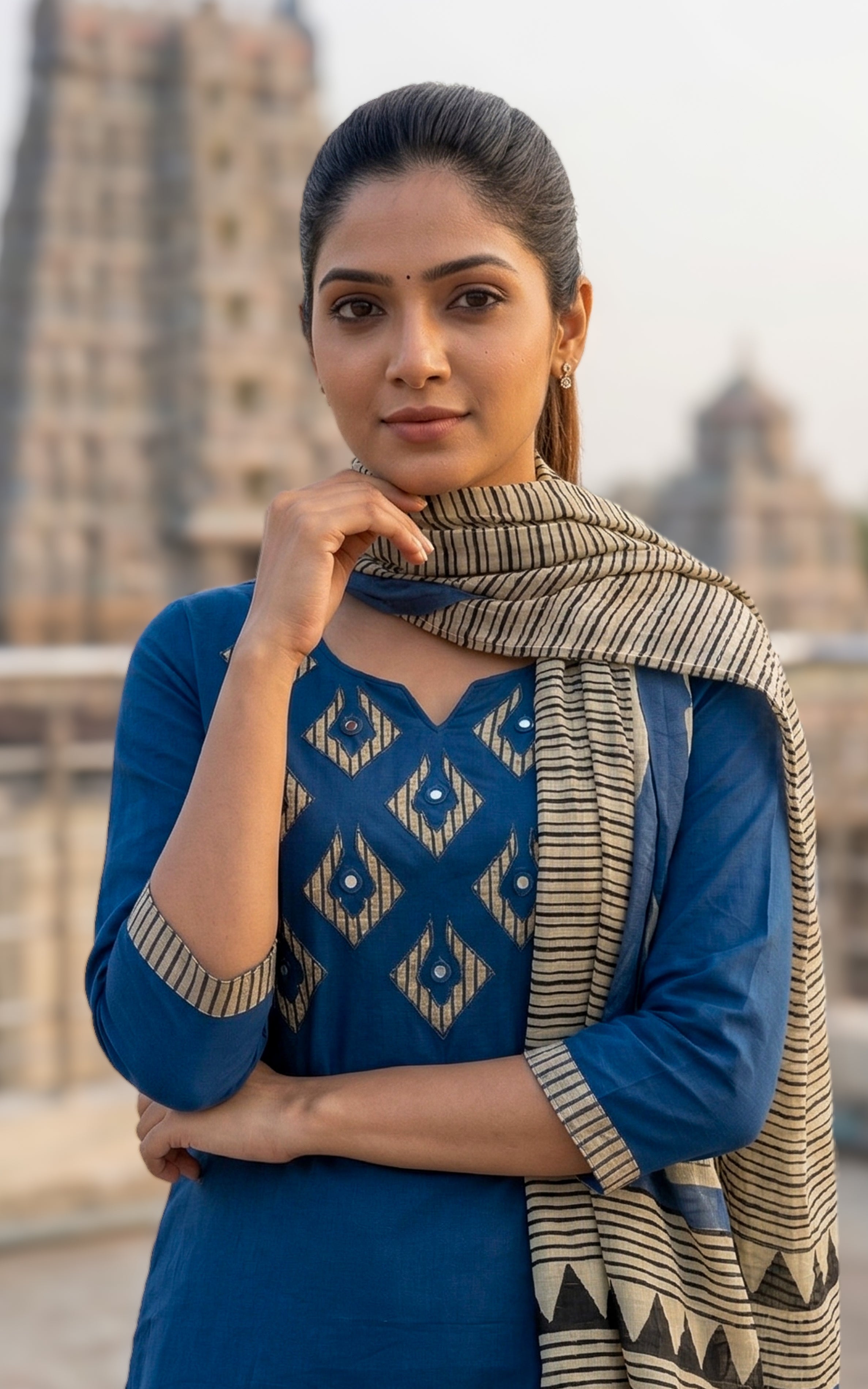 Sofia Blue (Kurti+Pant+Dupatta)