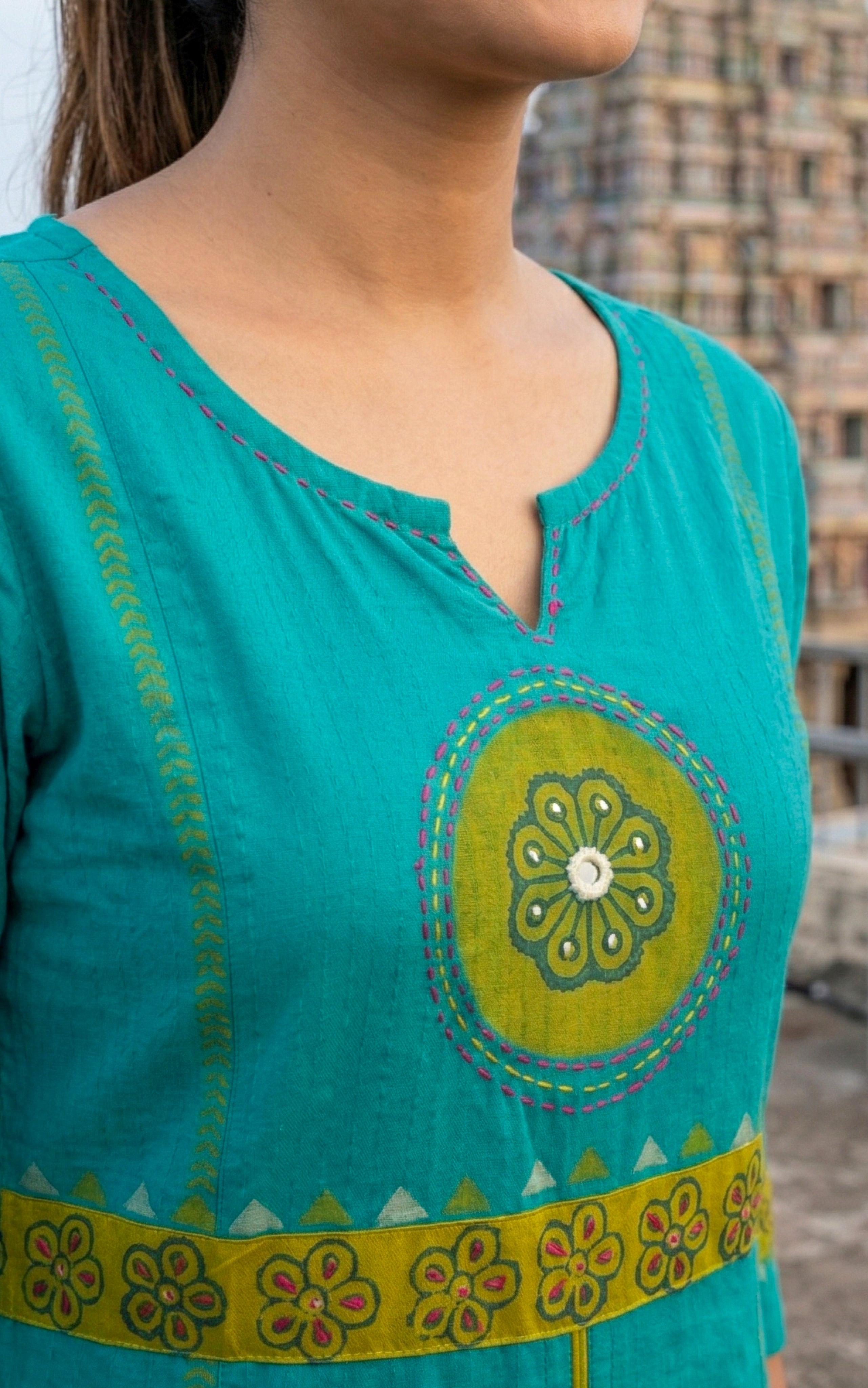 Nishitha Handblock (Kurti+Pant+Dupatta)