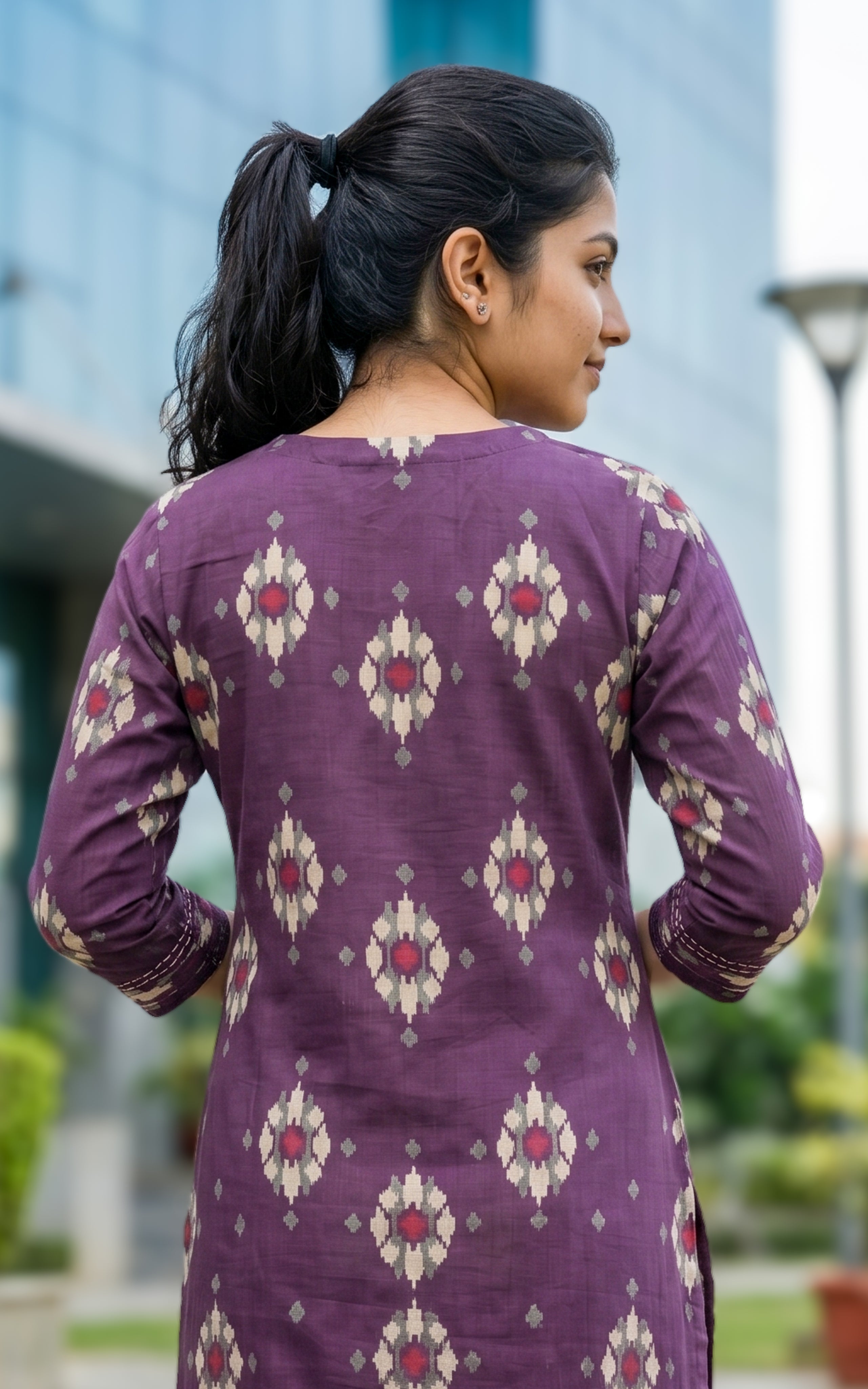 Moulika Violet (Kurti+Pant+Dupatta)