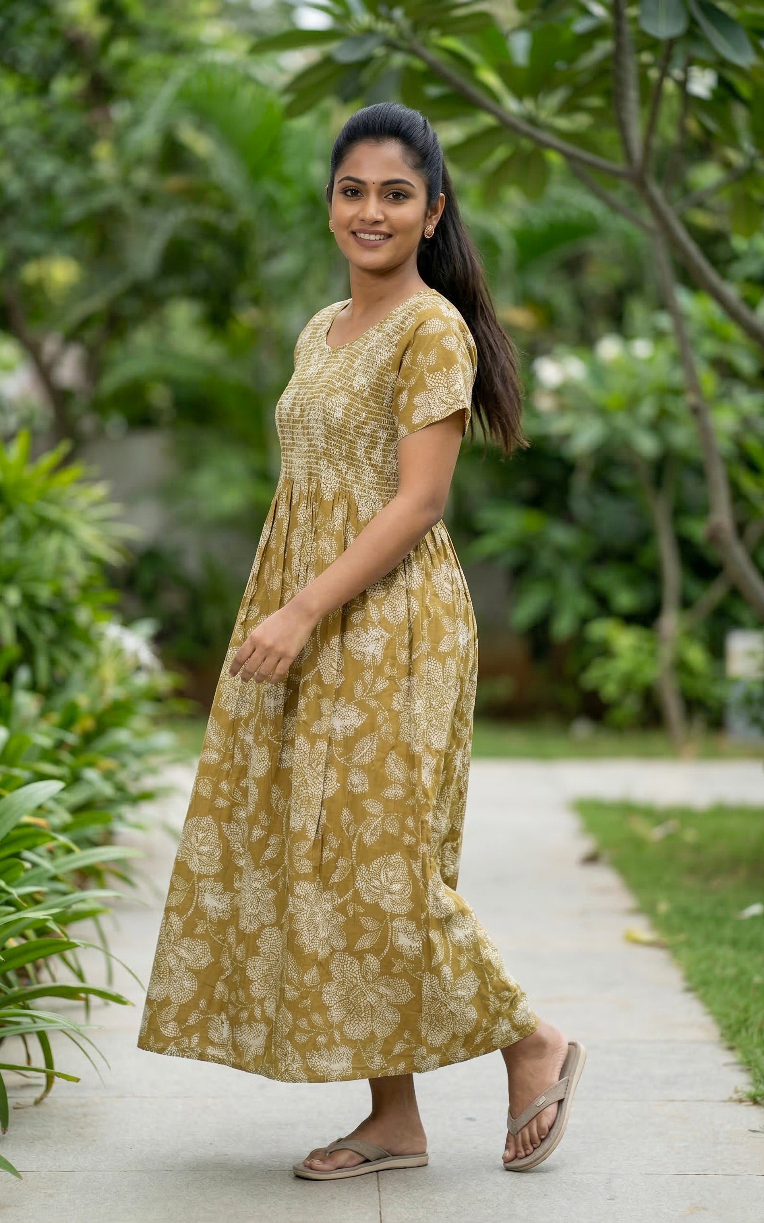 Cotton Straight Fit Nighty-159SS19A