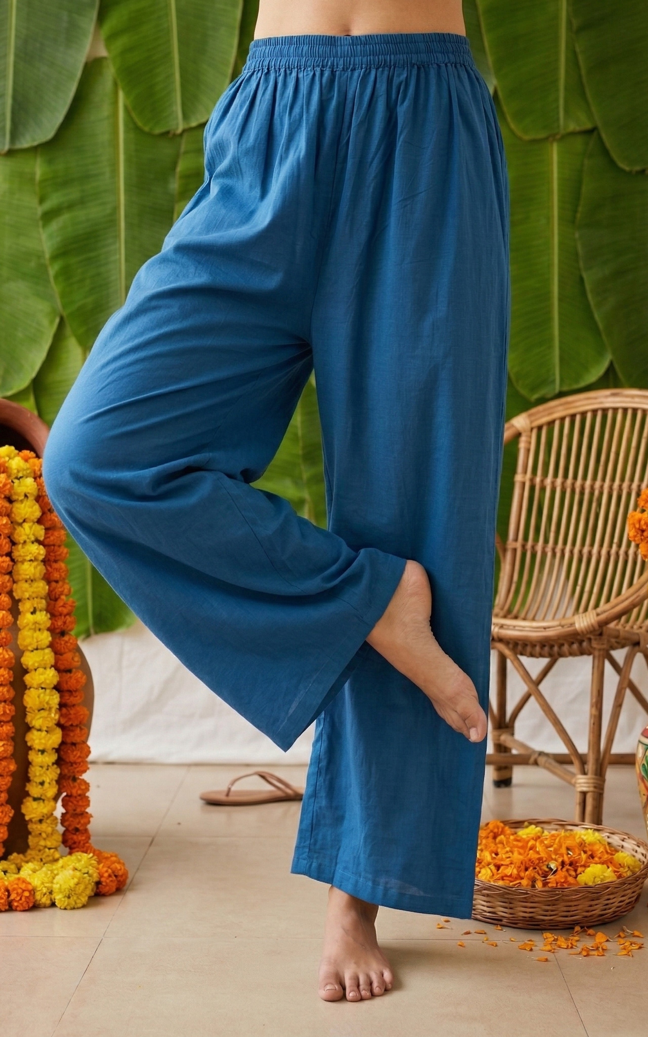 Palazzo Pant Teal Blue