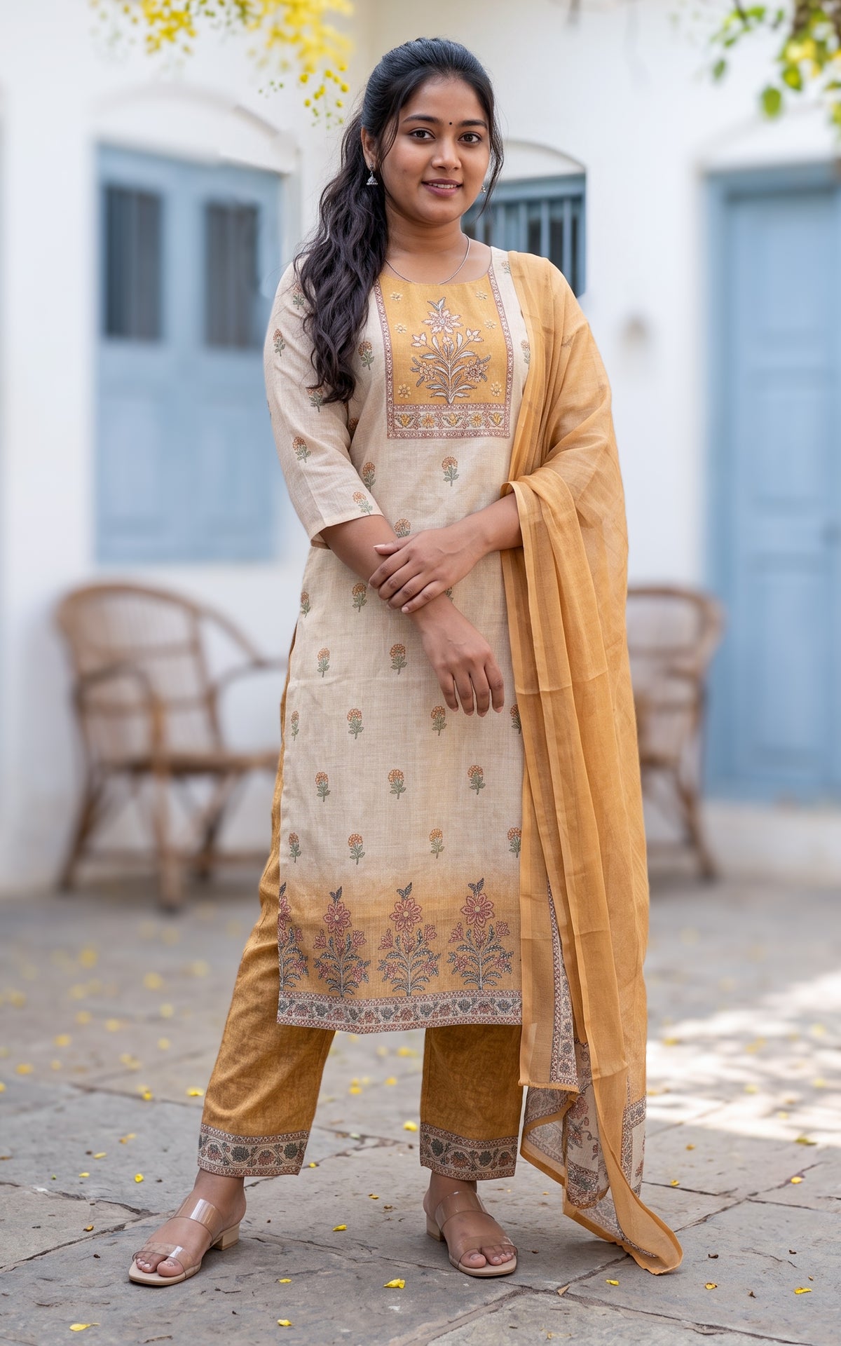Jayarani (Kurti+Pant+Dupatta)