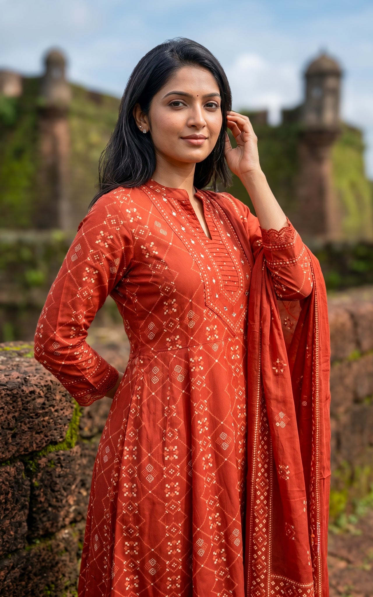 Yashmitha C (Kurti+Pant+Dupatta)