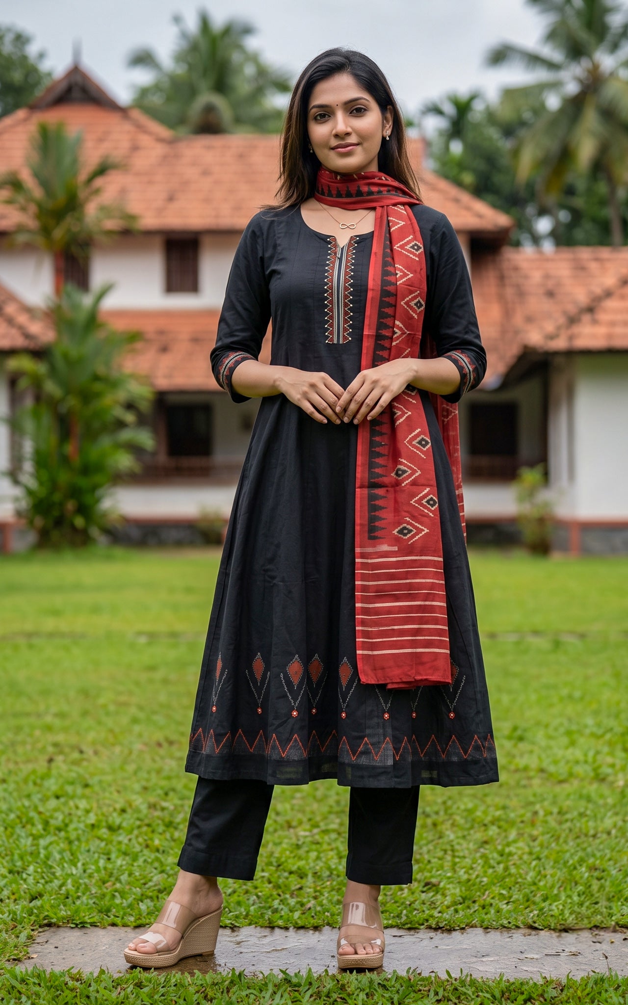 Dakshana Handblock (Kurti+Pant+Dupatta)