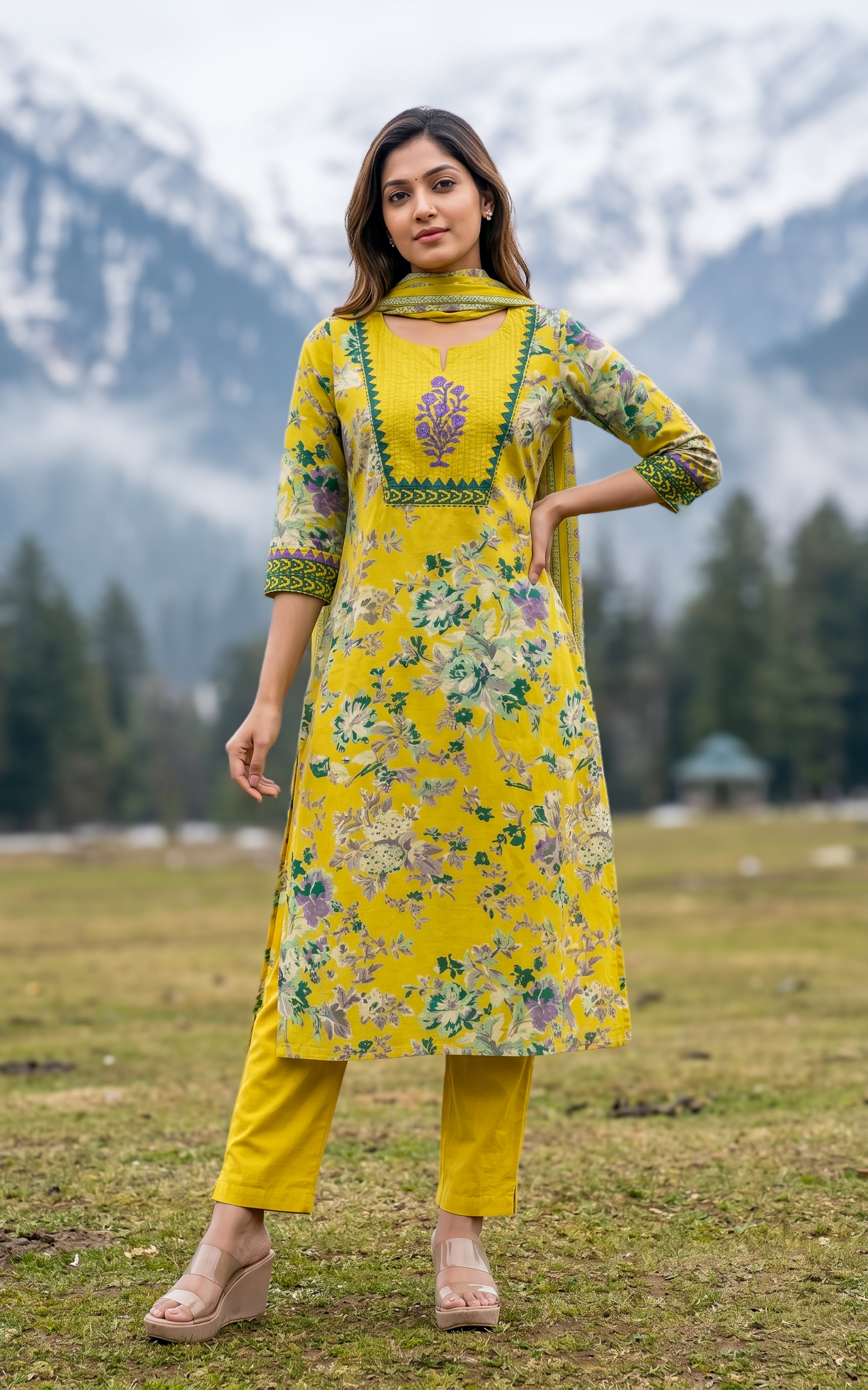 Sharla A (Kurti+Pant+Dupatta)