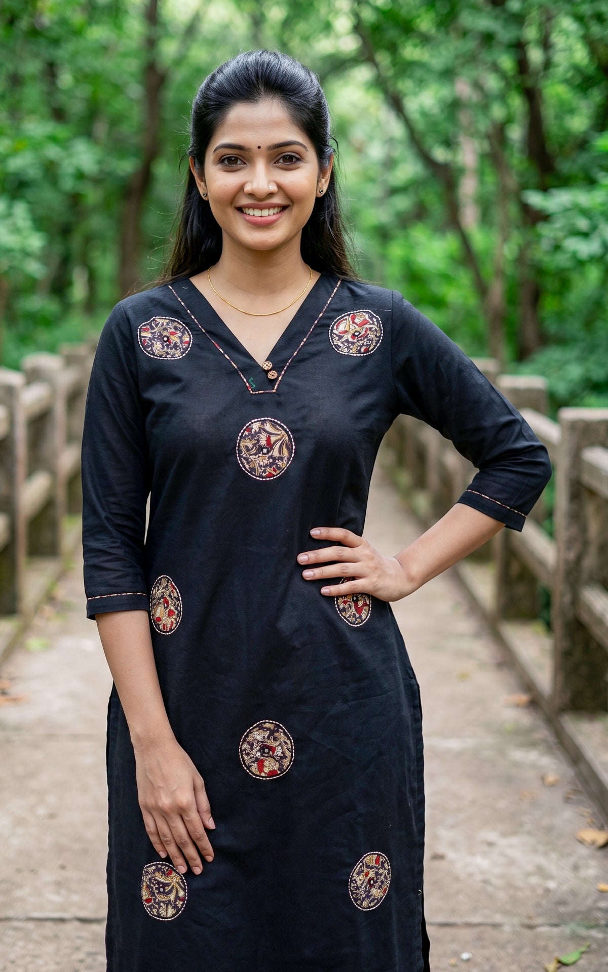Harshini Black (Kurti+Pant)