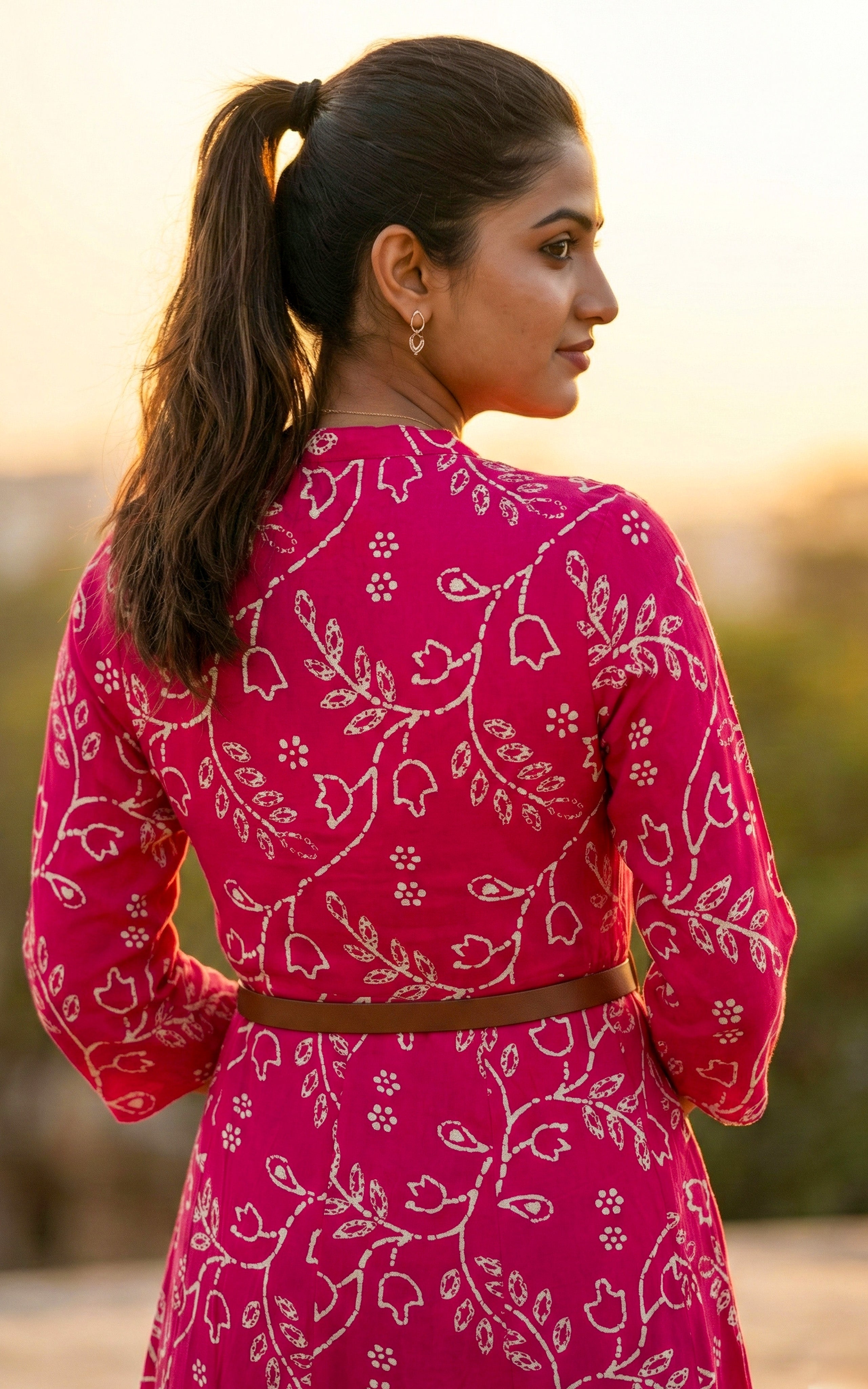 Instore – Pink Mulan Kurti for Women – Rayon – Indian Ethnic Wear
