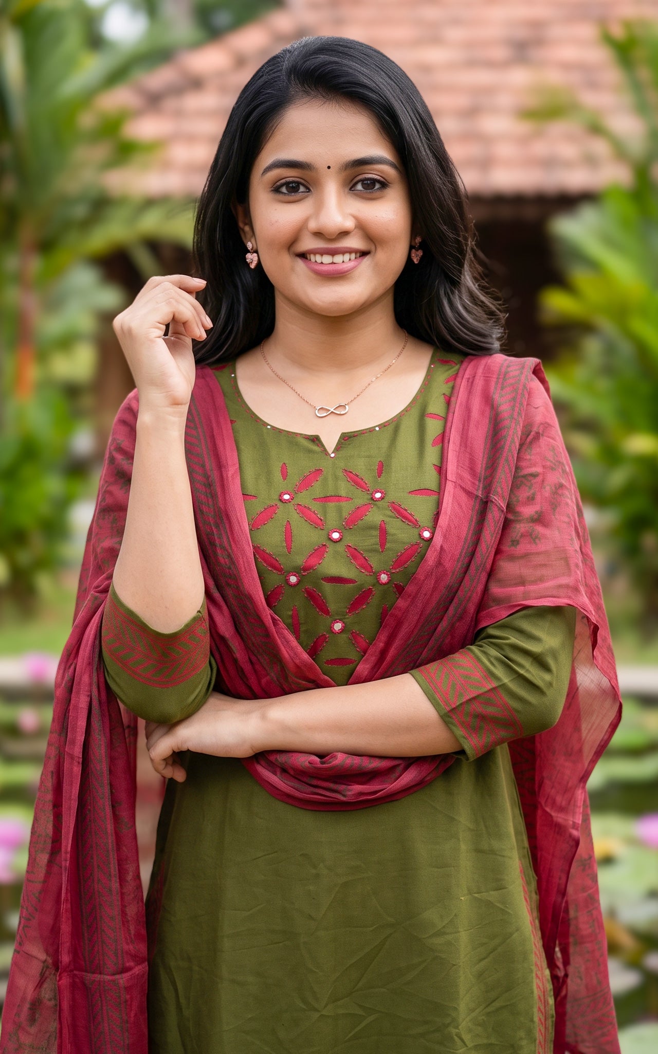 Pratiksha Handblock (Kurti+Pant+Dupatta)