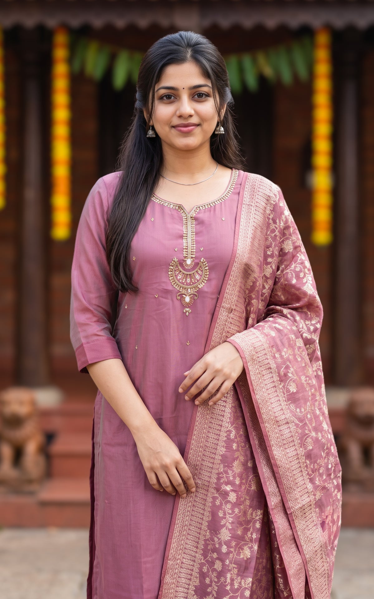 Mokshita (Kurti+Pant+Dupatta)