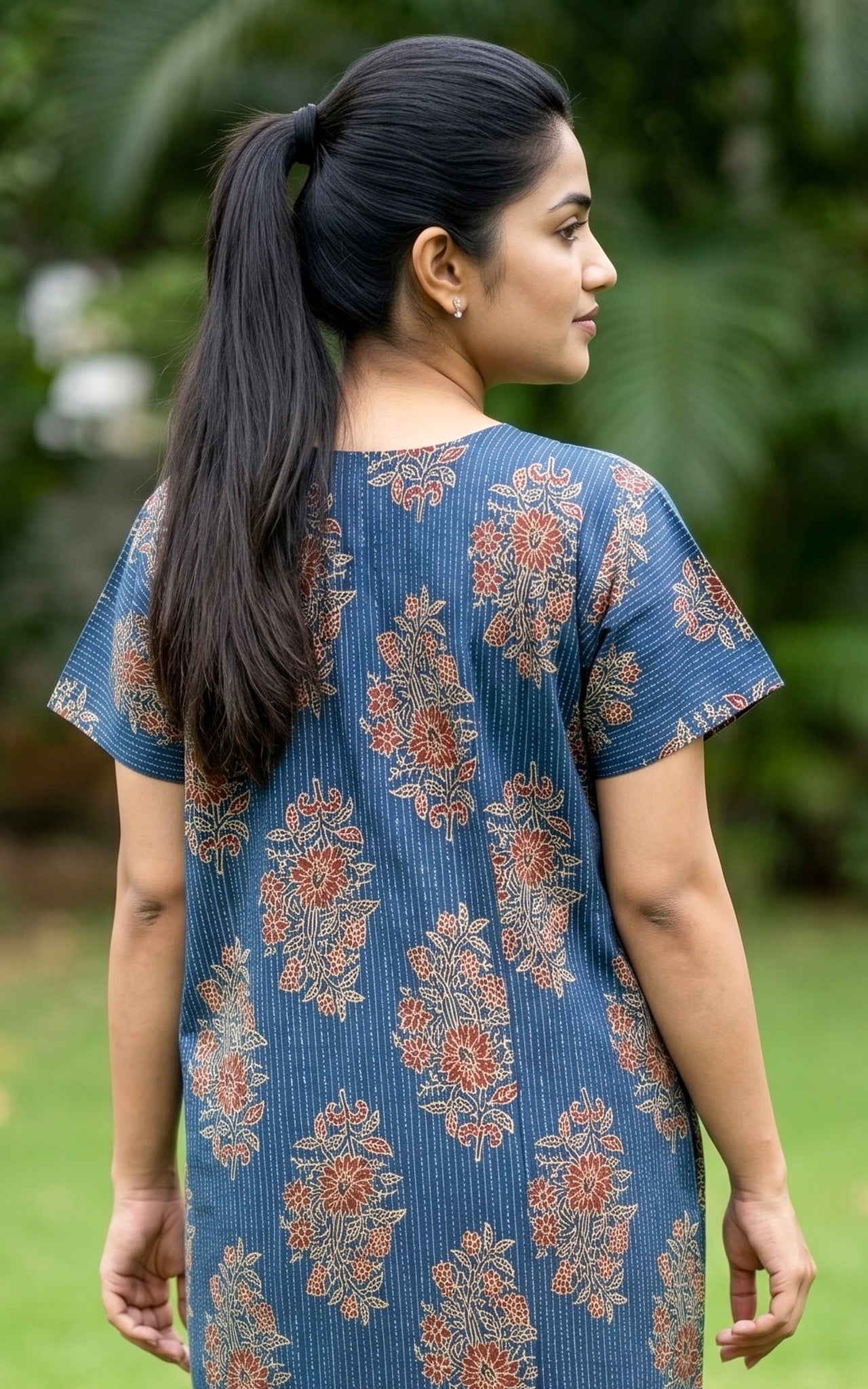 Cotton Straight Fit Nighty-162SS5B