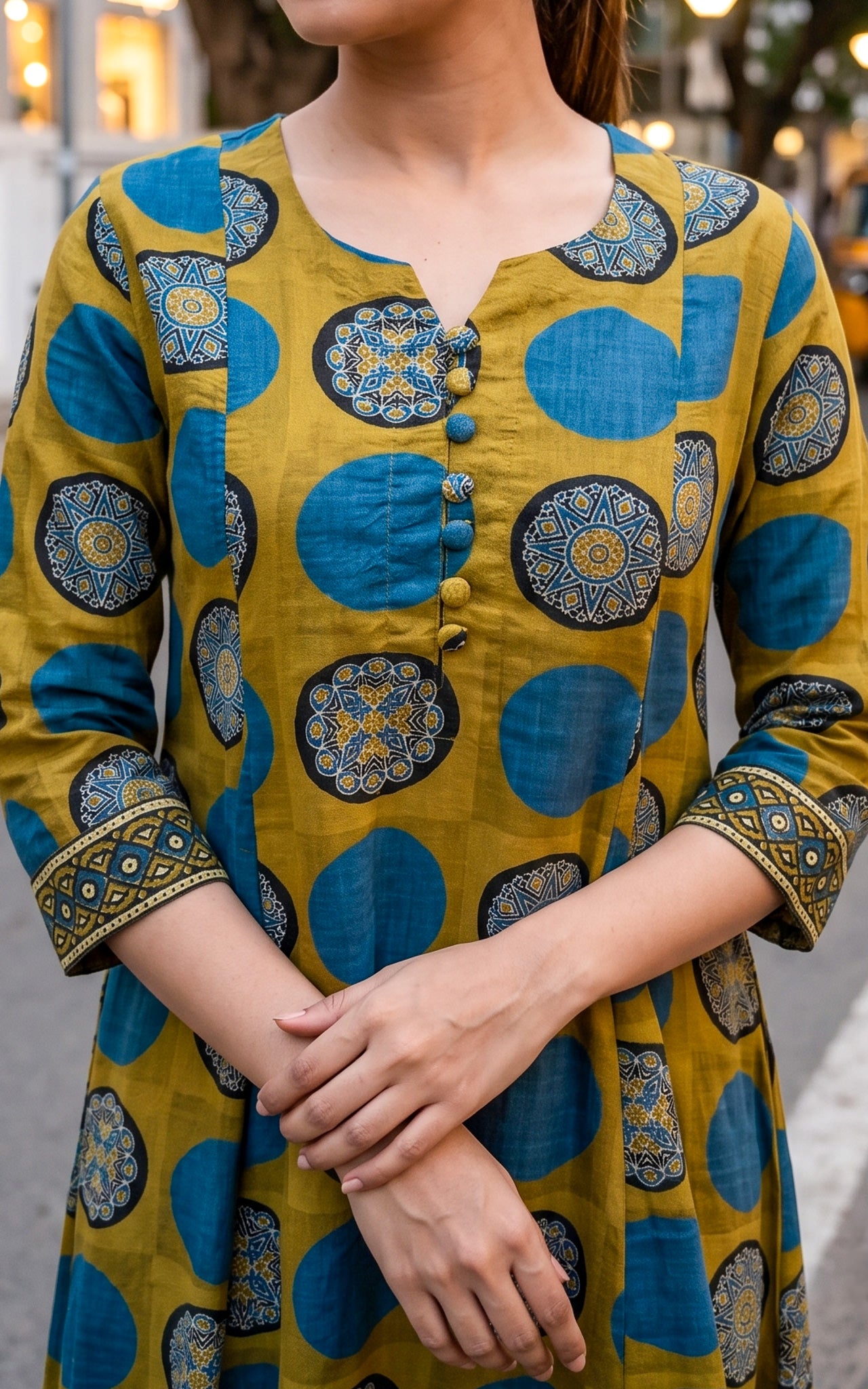 Green Cotton Summer Collection Kurti Dupatta for Women