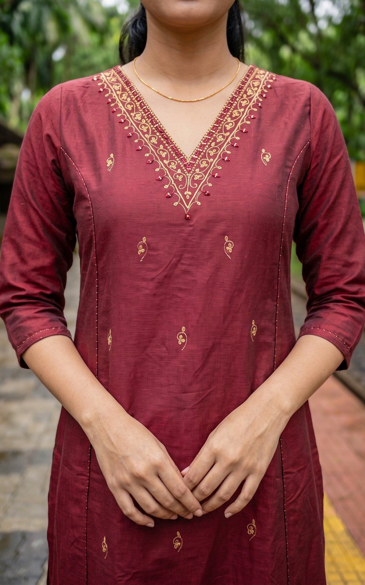 Rizwana Deep Maroon
