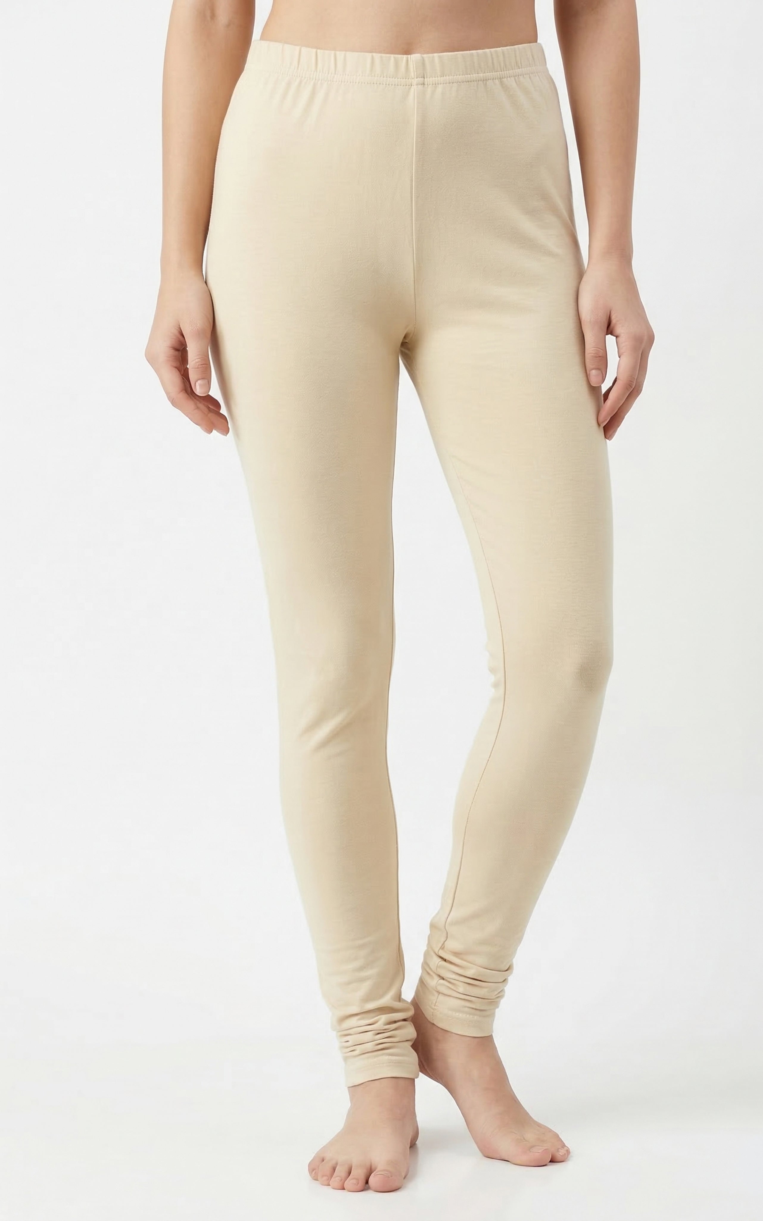 Instore – Dark Off White Full Length Legging for Women – Stretchable – Mix N Match Bottom Wear