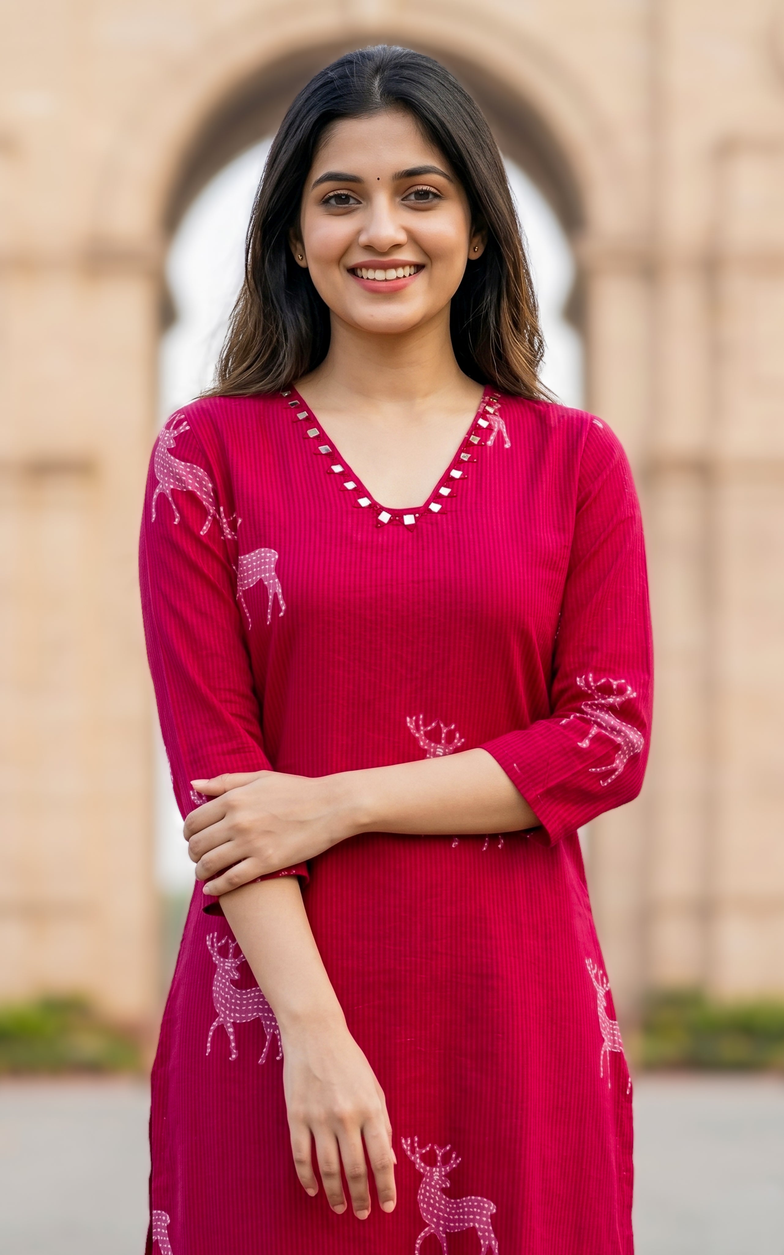 Daily wear printed cotton kurti