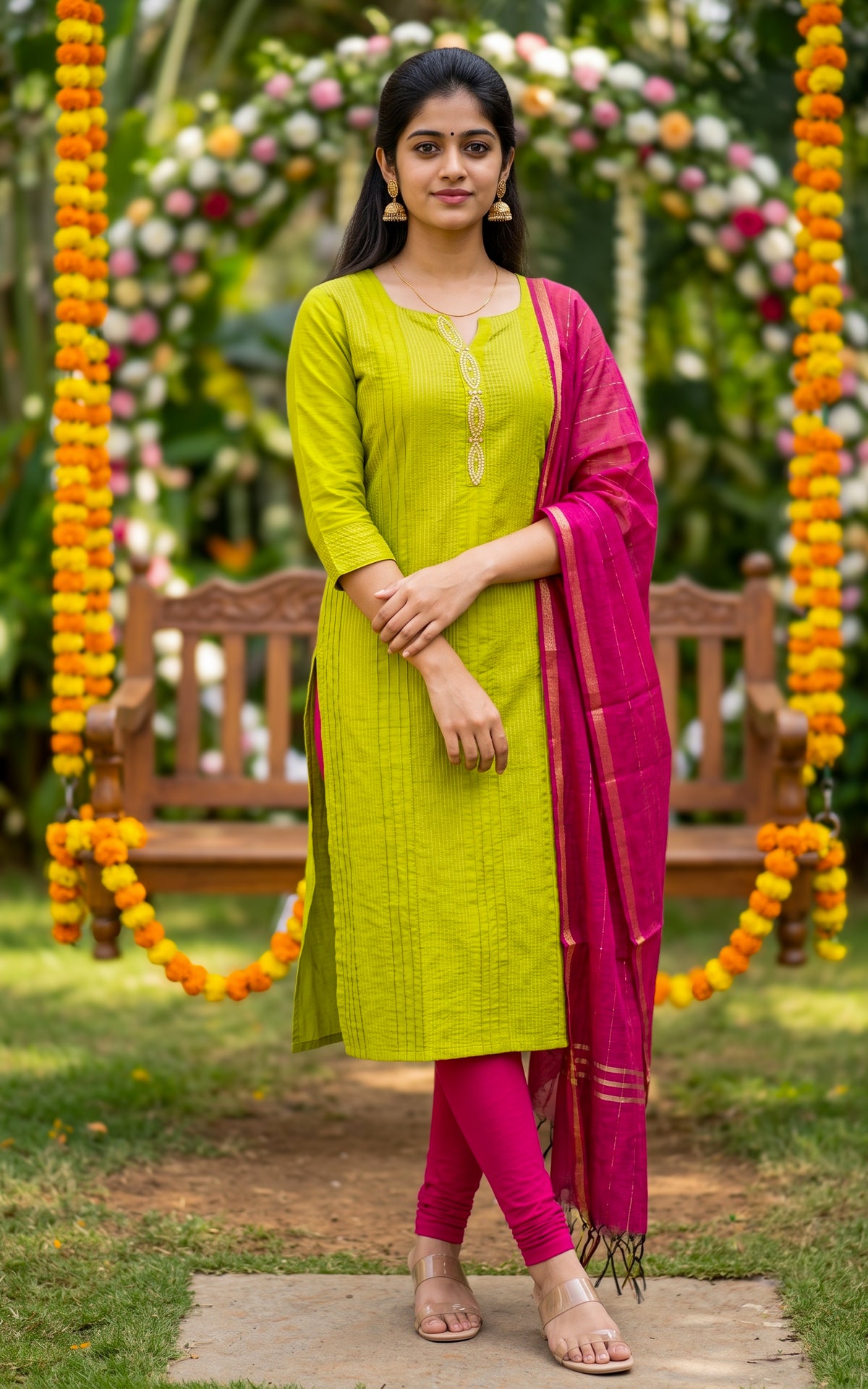 Delisha Green (Kurti+Dupatta)