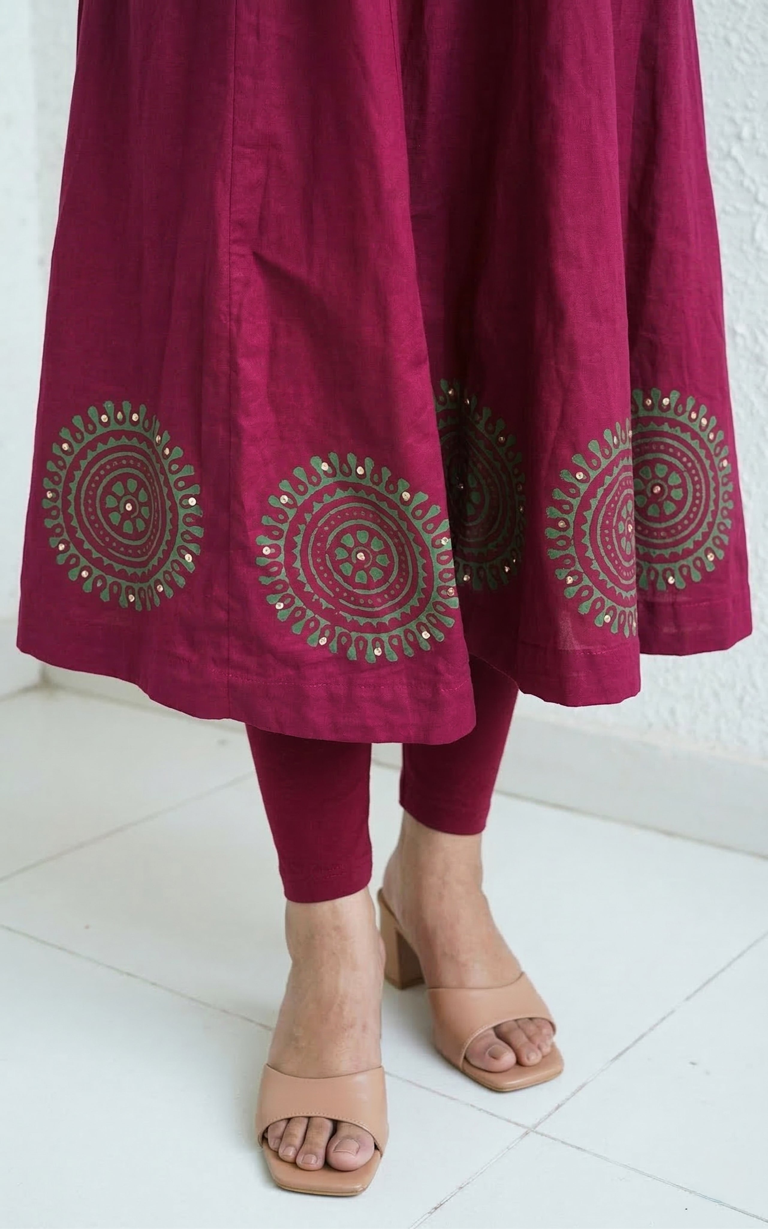 Shonali Maroon (Kurti+Dupatta)