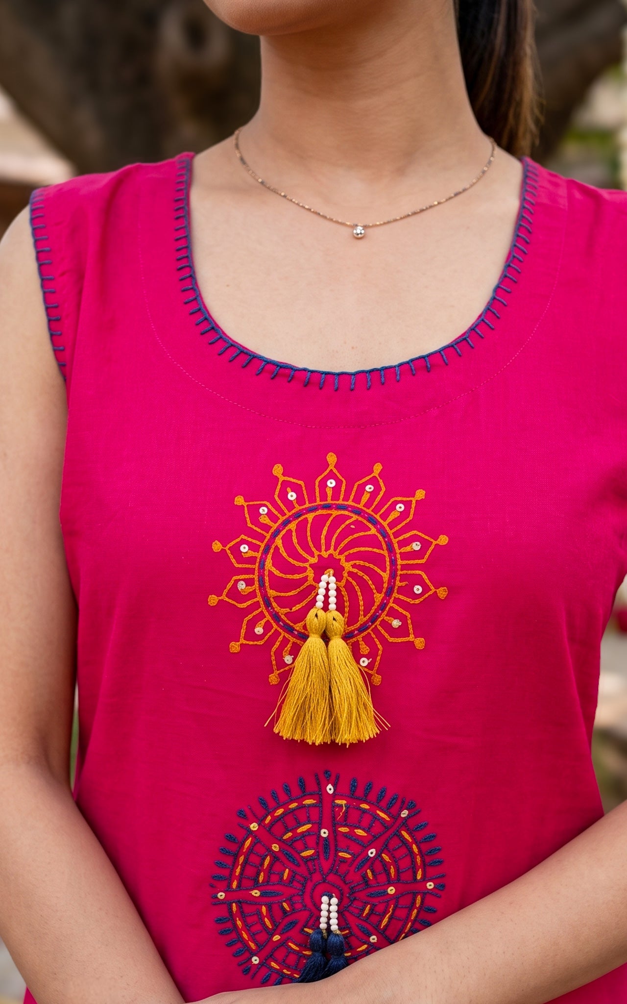 Aurumaya A Handblock (Kurti+Dupatta)