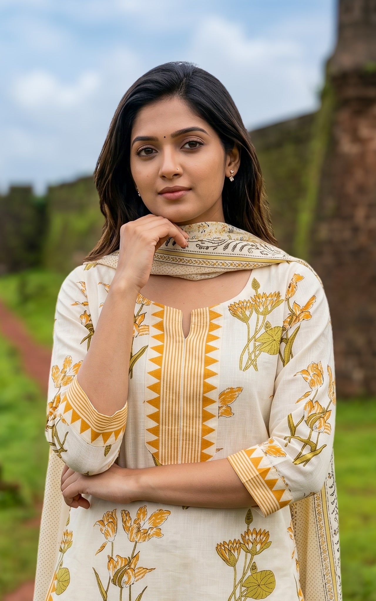 Inmozhi (Kurti+Dupatta)