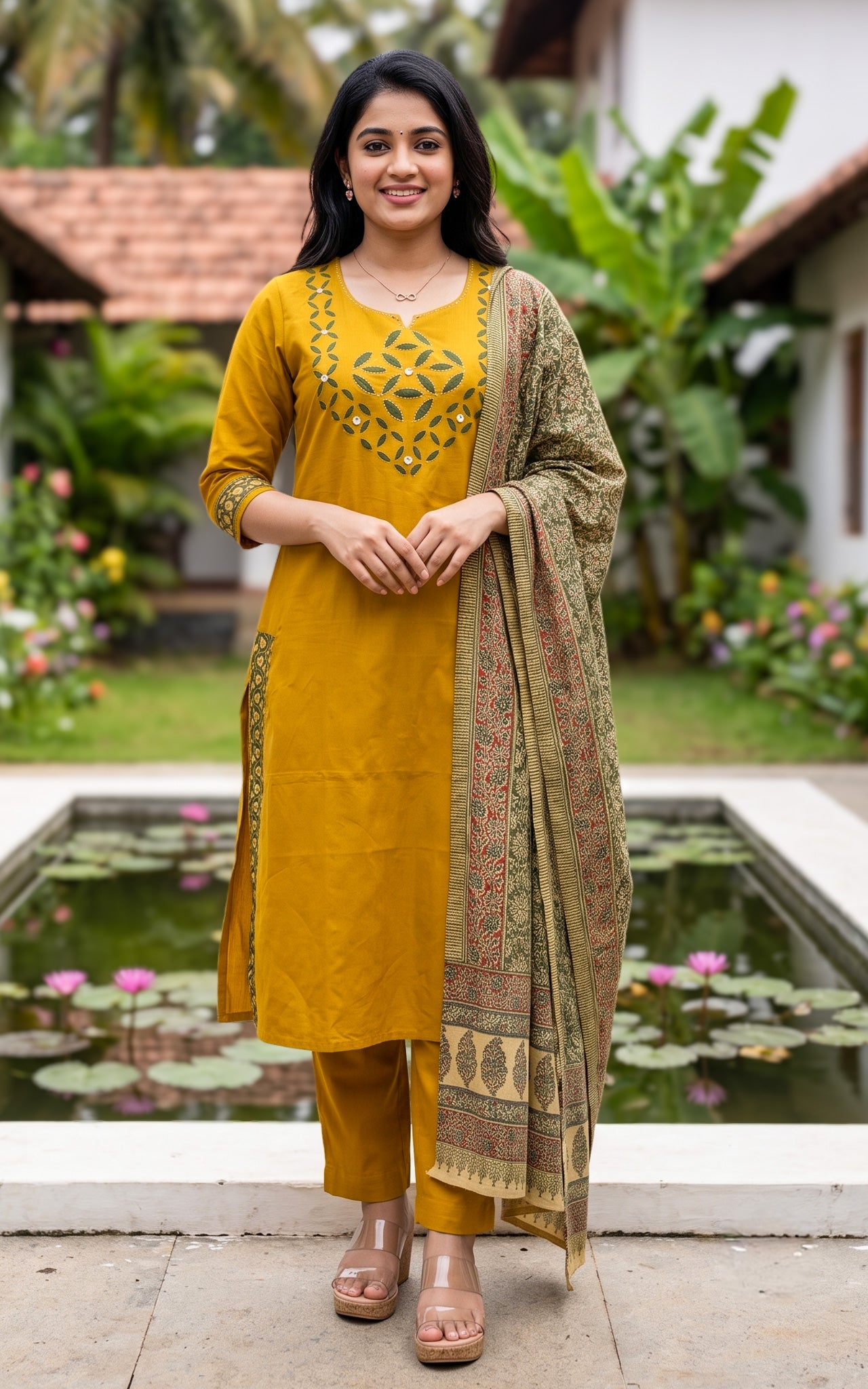 Nirosha Handblock (Kurti+Pant+Dupatta)