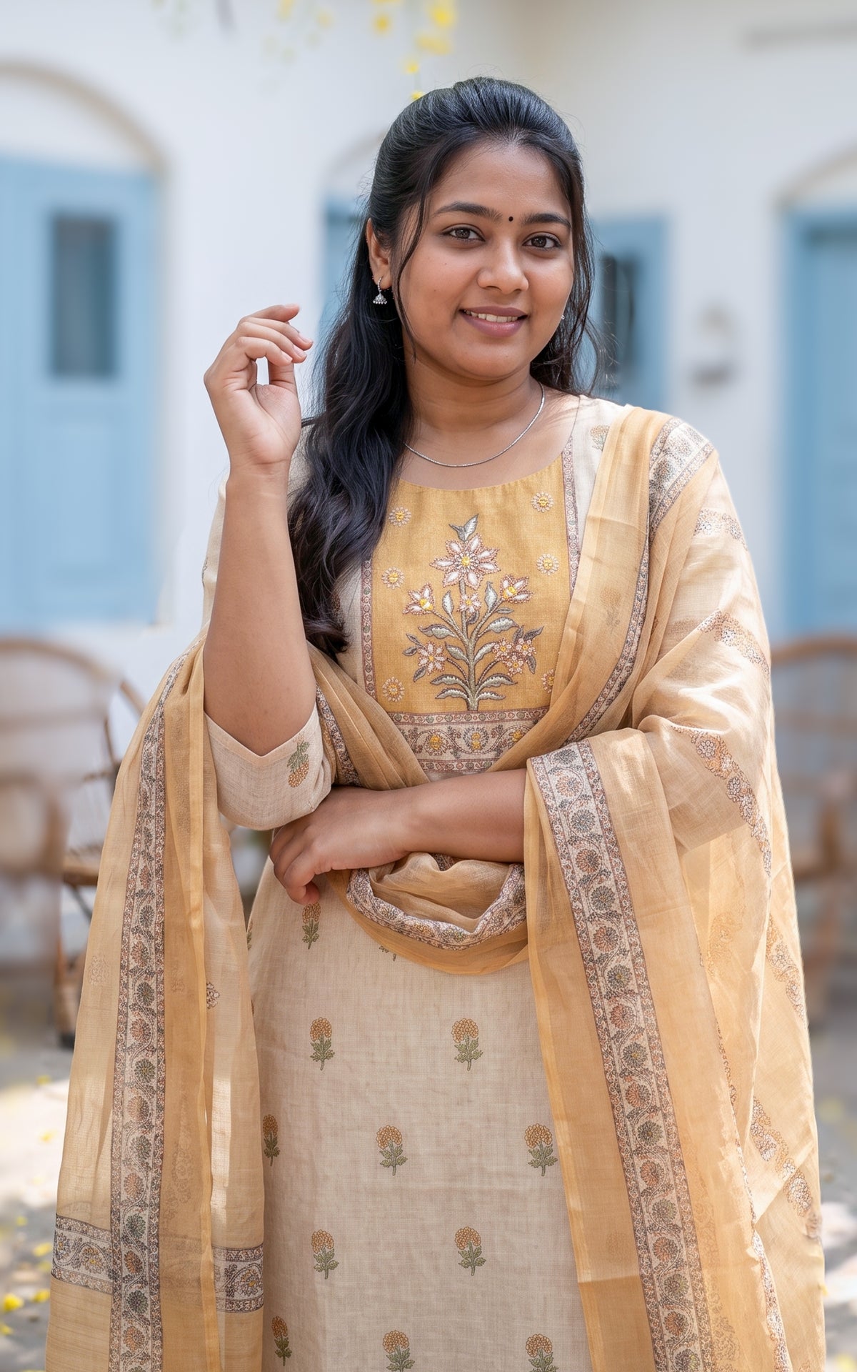 Jayarani (Kurti+Pant+Dupatta)