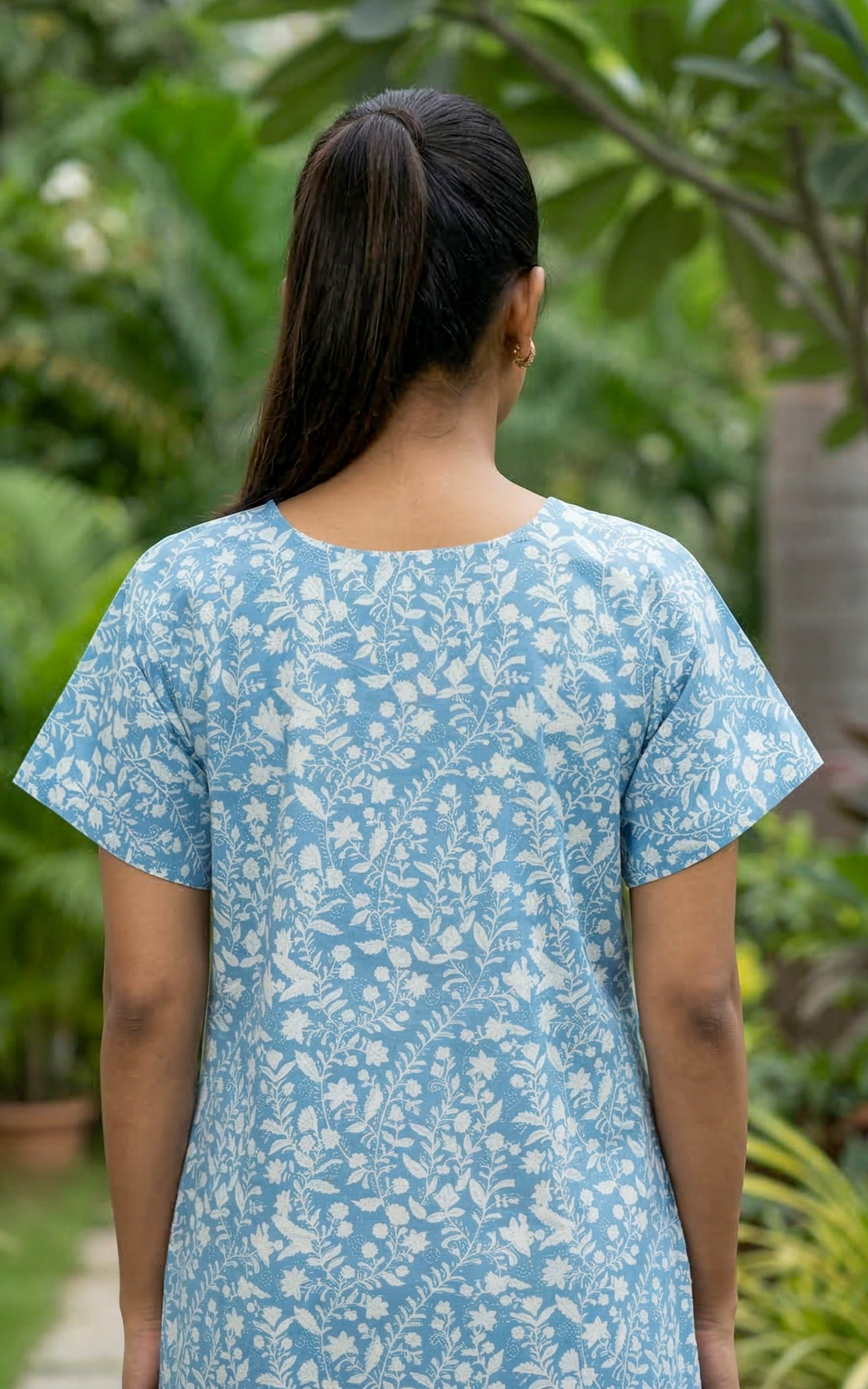 Cotton Straight Fit Nighty-159SS1B