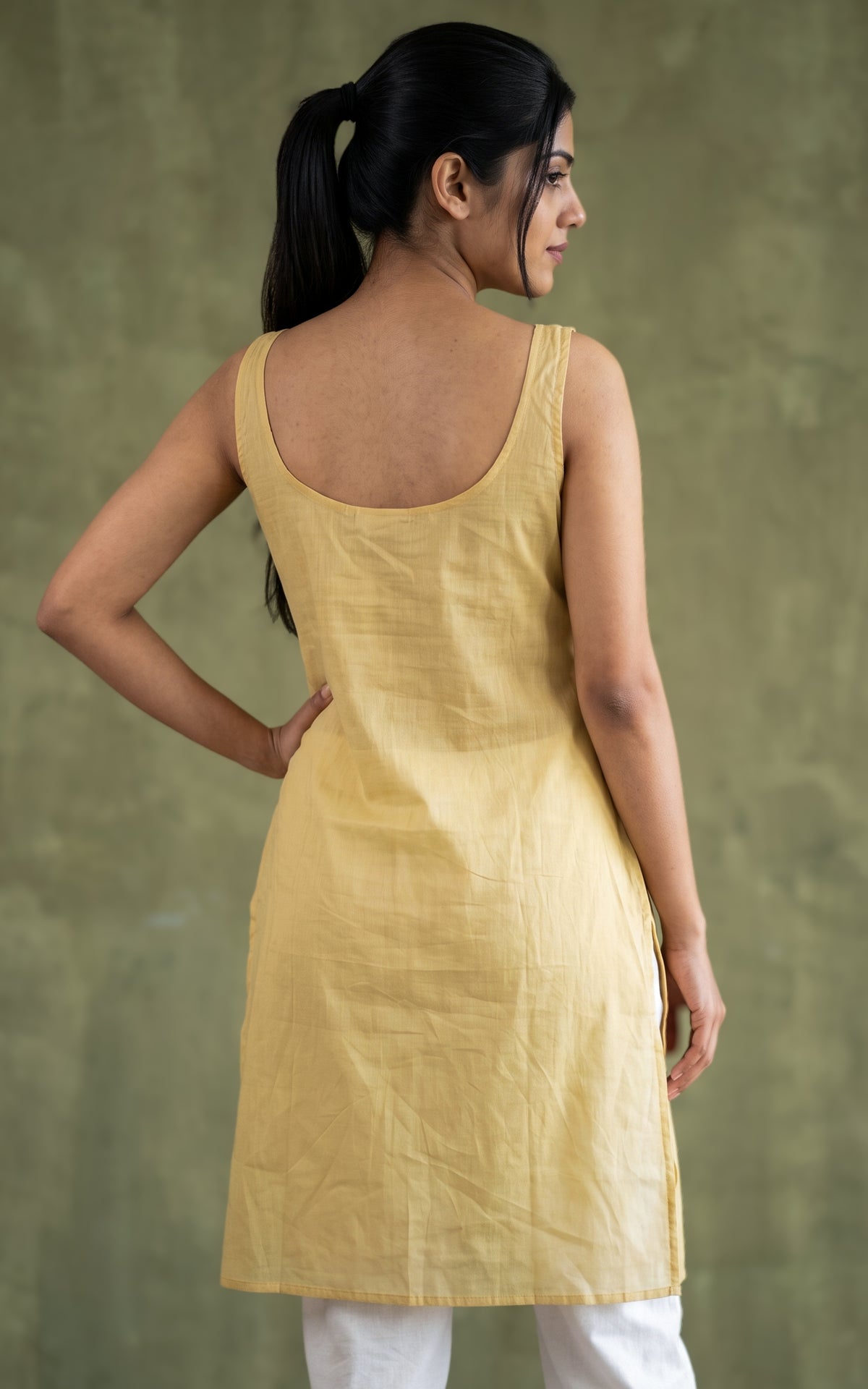 Cotton Slip with slit (inner wear) Skin
