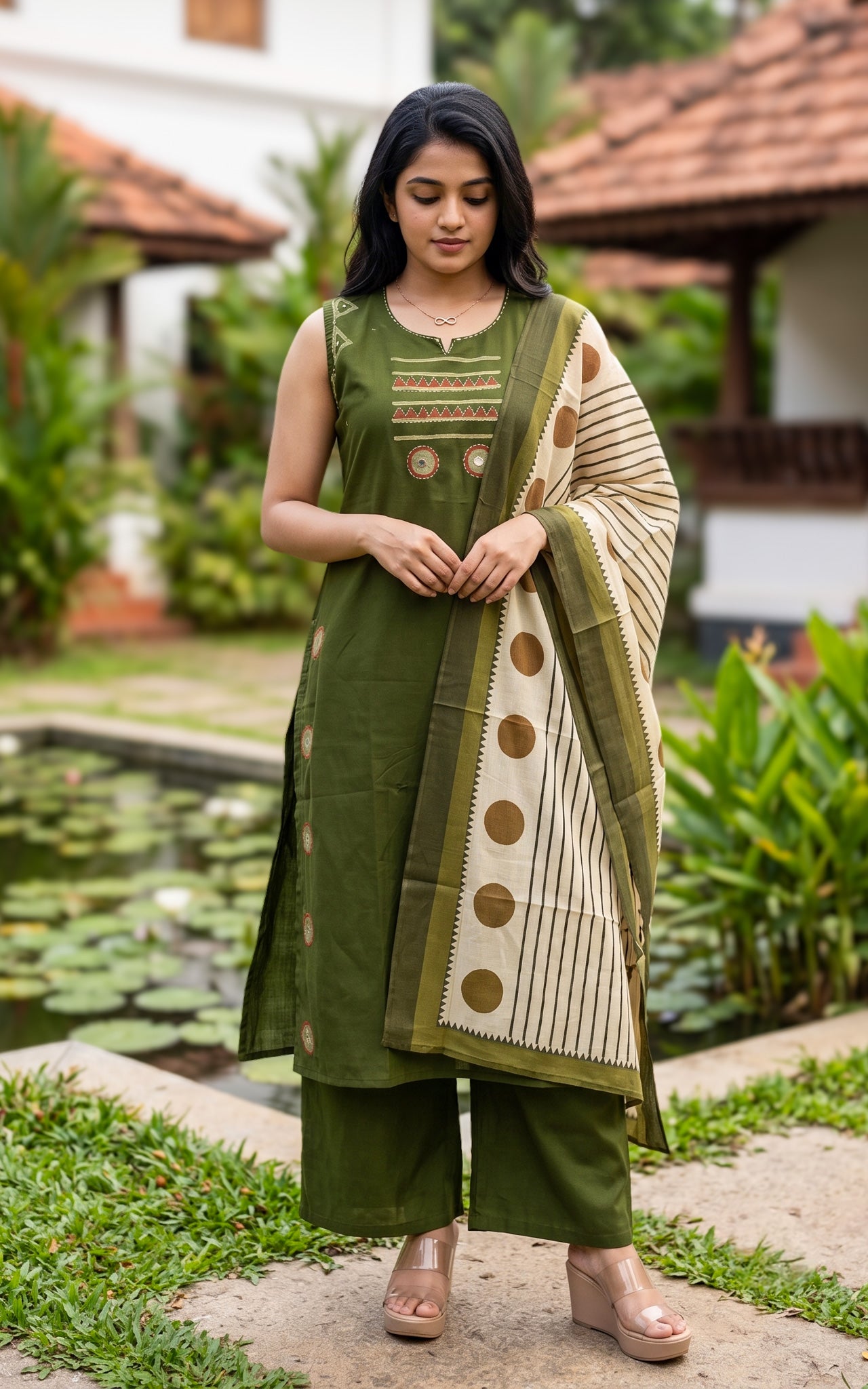 Chaarvi Handblock (Kurti+Pant+Dupatta)