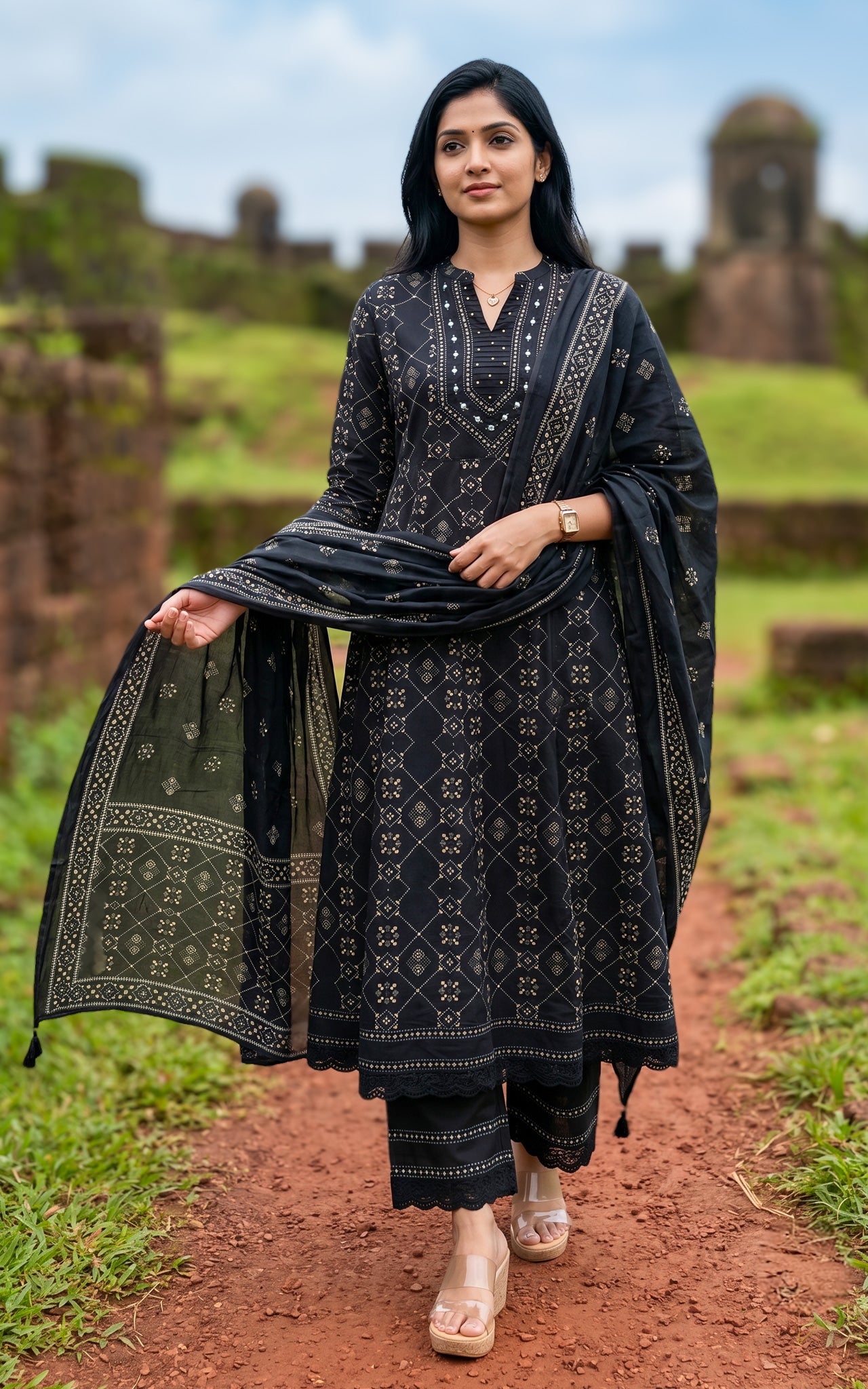 Yashmitha A (Kurti+Pant+Dupatta)