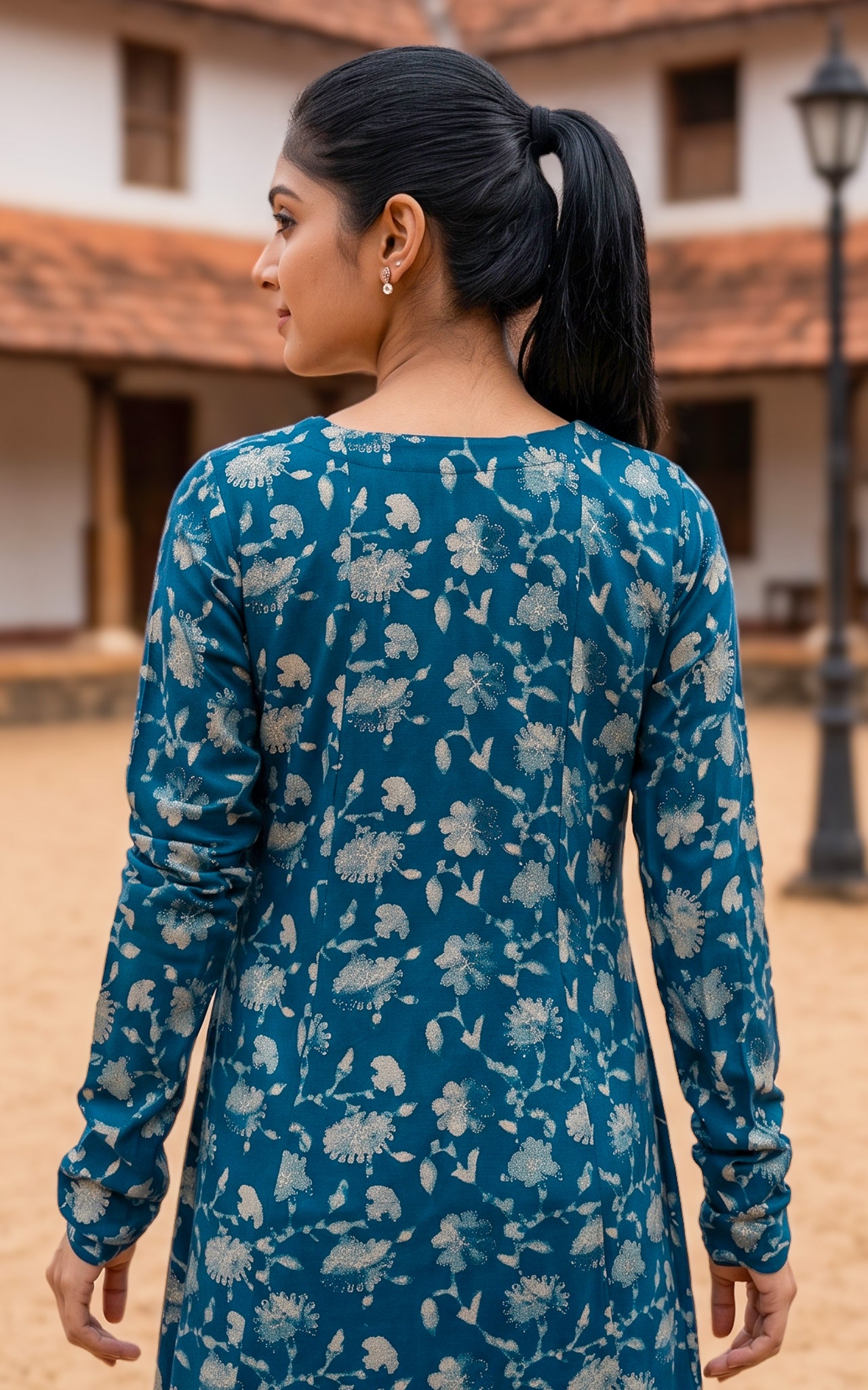 Blue Rayon Summer Collection Kurti for Women