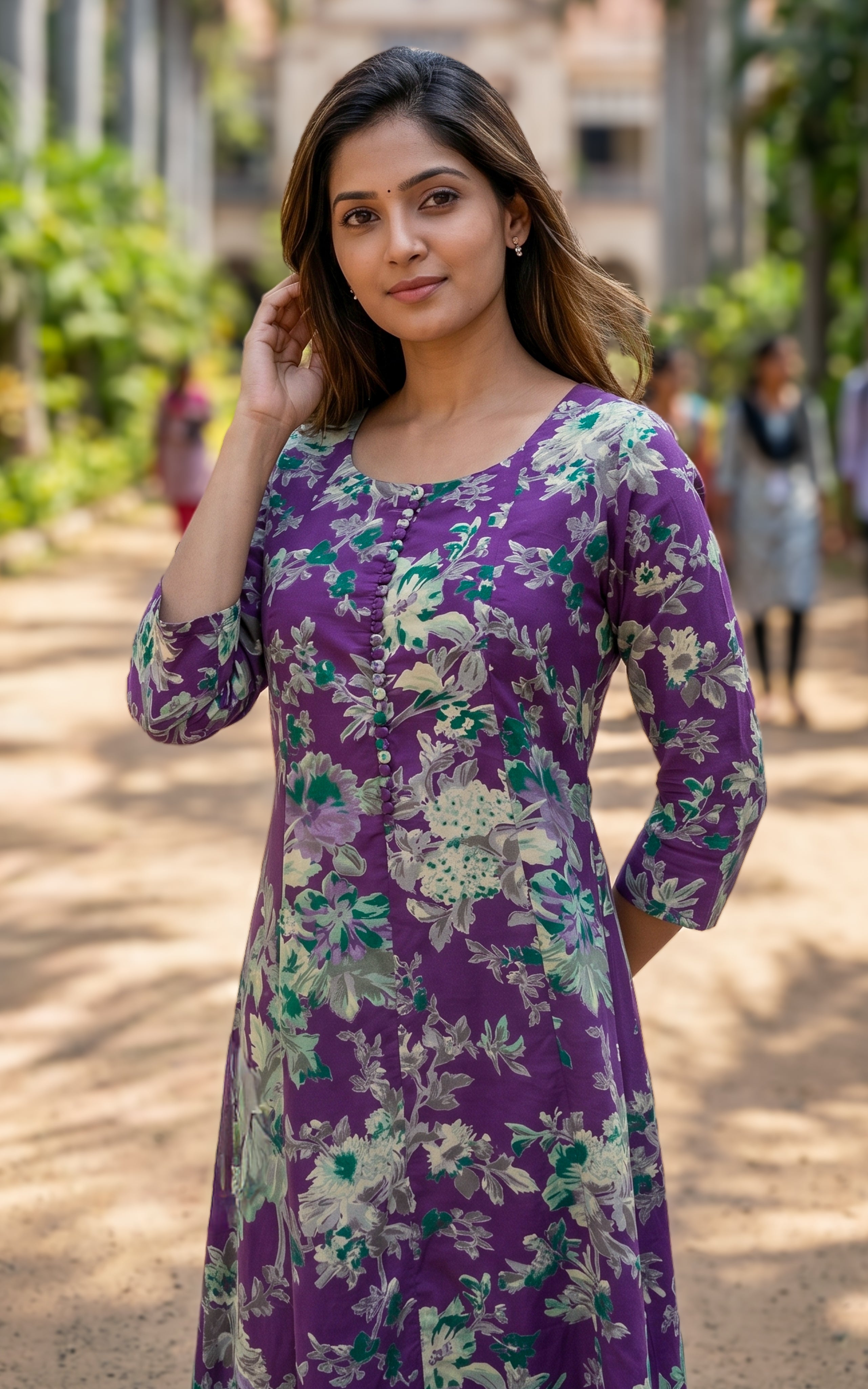 Breathable cotton summer kurti for women