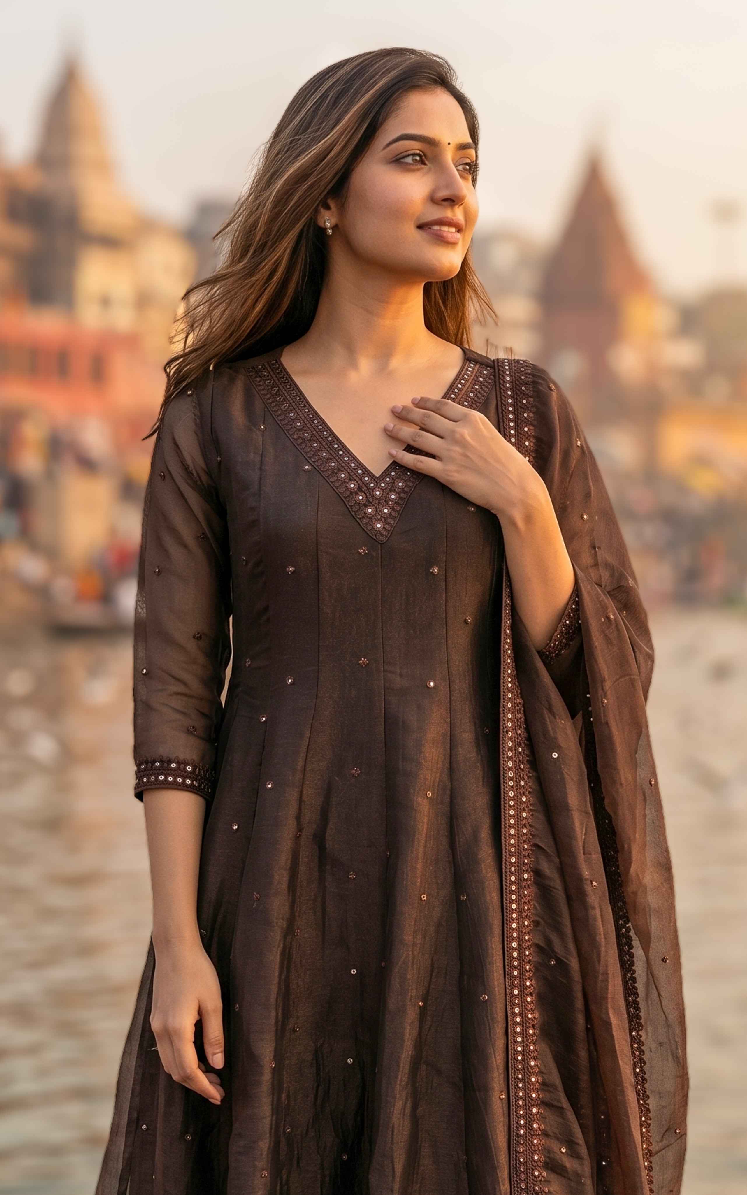 Mellinam D (Kurti+Dupatta)