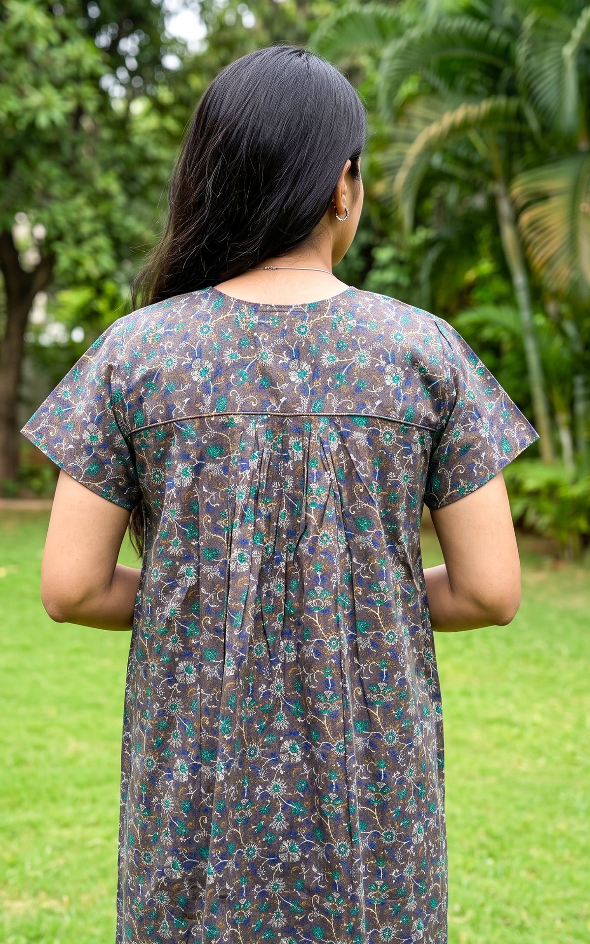 Cotton Straight Fit Nighty-165SS10