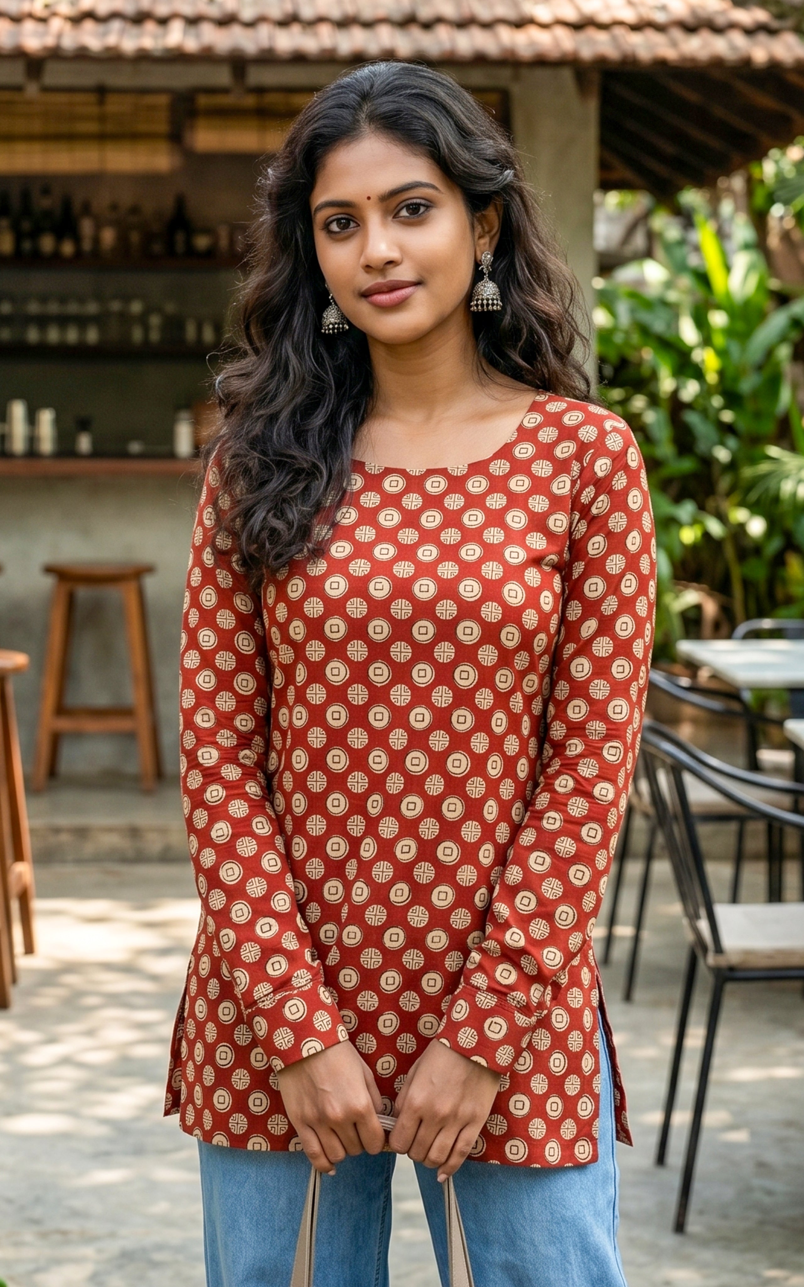 Straight cut short kurti for women
Printed cotton kurti for daily wear
Casual wear short cotton kurti