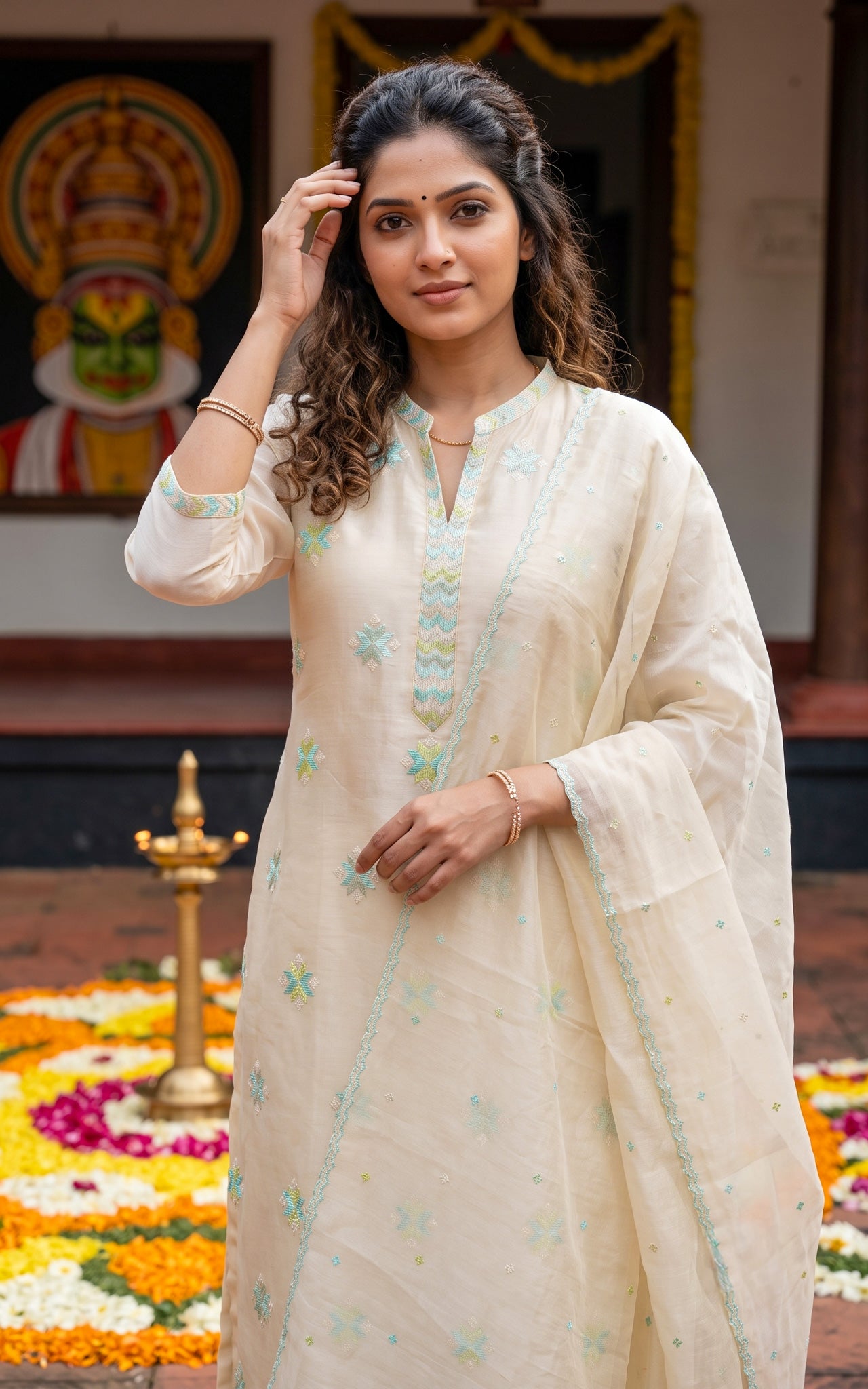 Prakruthi A (Kurti+Pant+Dupatta)