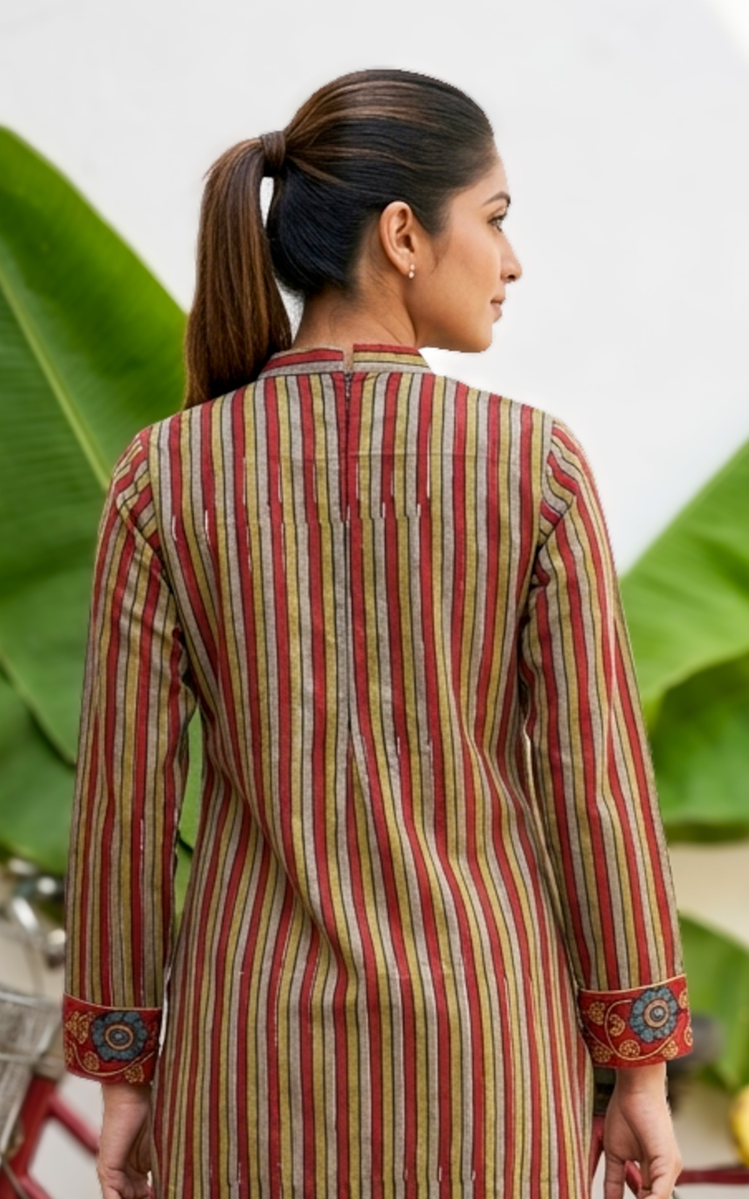 Stylish Maroon Cotton Kurti For Women